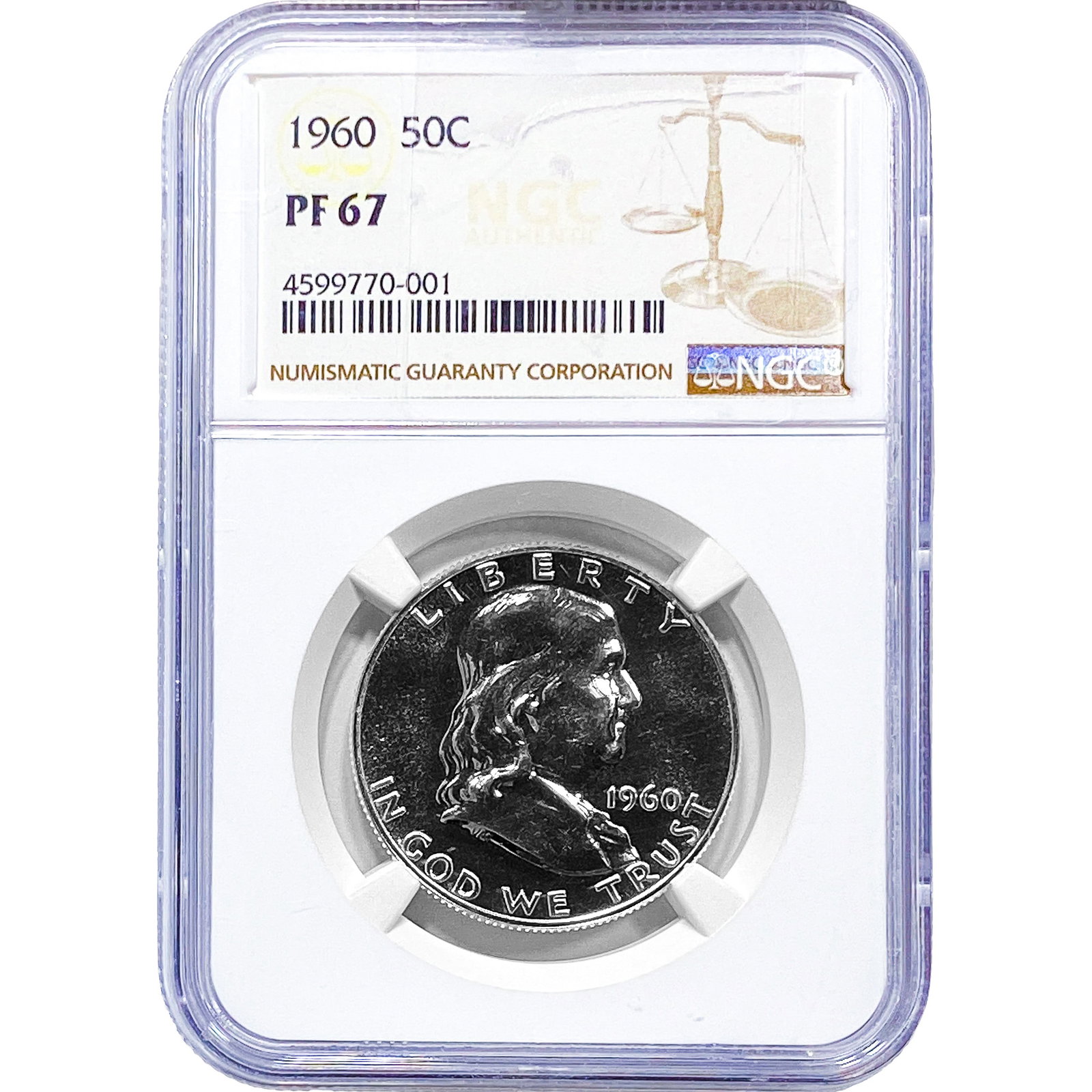 1960 Franklin Half Dollar NGC PF67 (1 of 2)