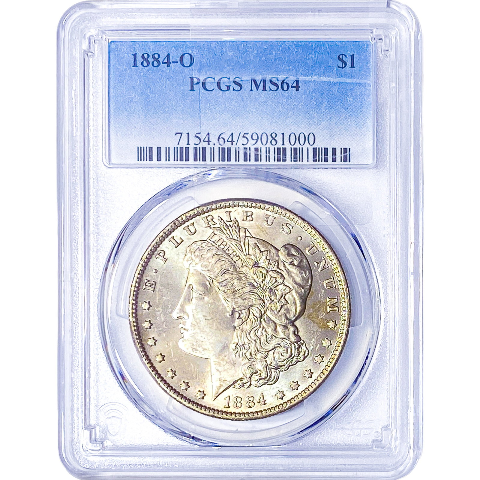 1884-O Morgan Silver Dollar PCGS MS64: 1884-O Morgan Silver Dollar PCGS MS64