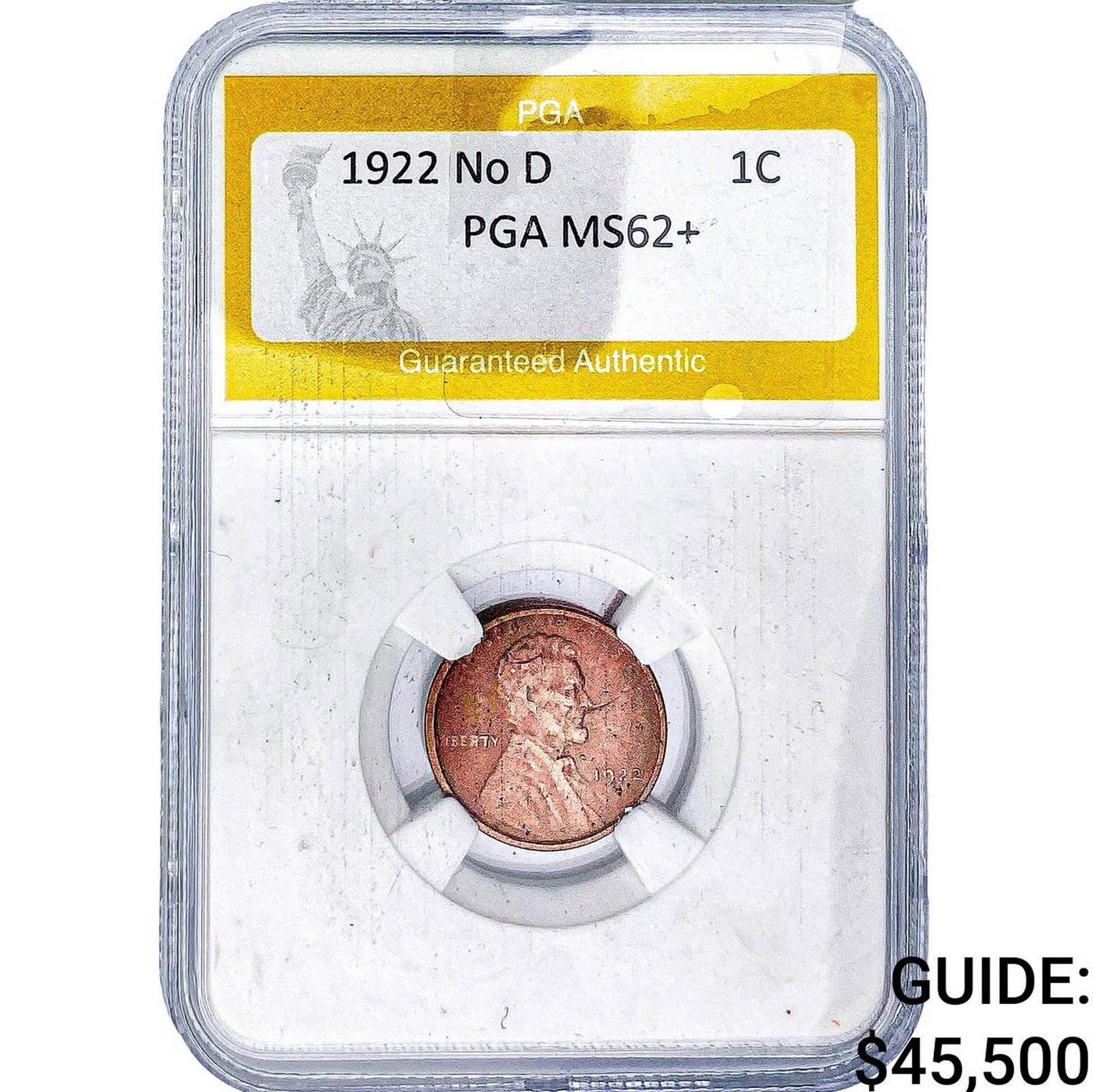 1922 No D Wheat Cent PGA MS62+ (1 of 2)