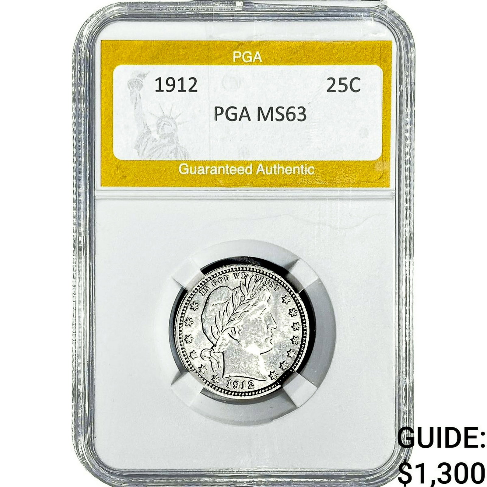 1912 Barber Quarter PGA MS63 (1 of 2)