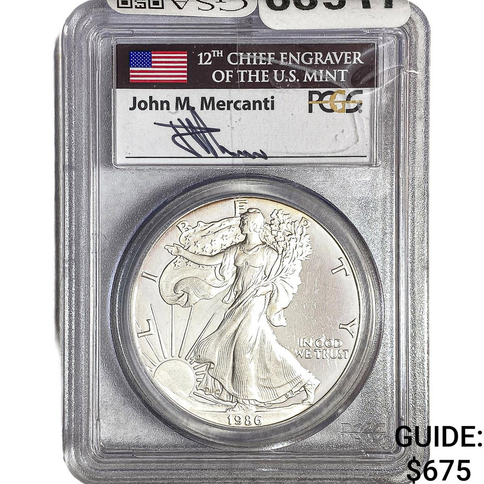 1986-S Silver Eagle PCGS PR69 DCAM (1 of 2)