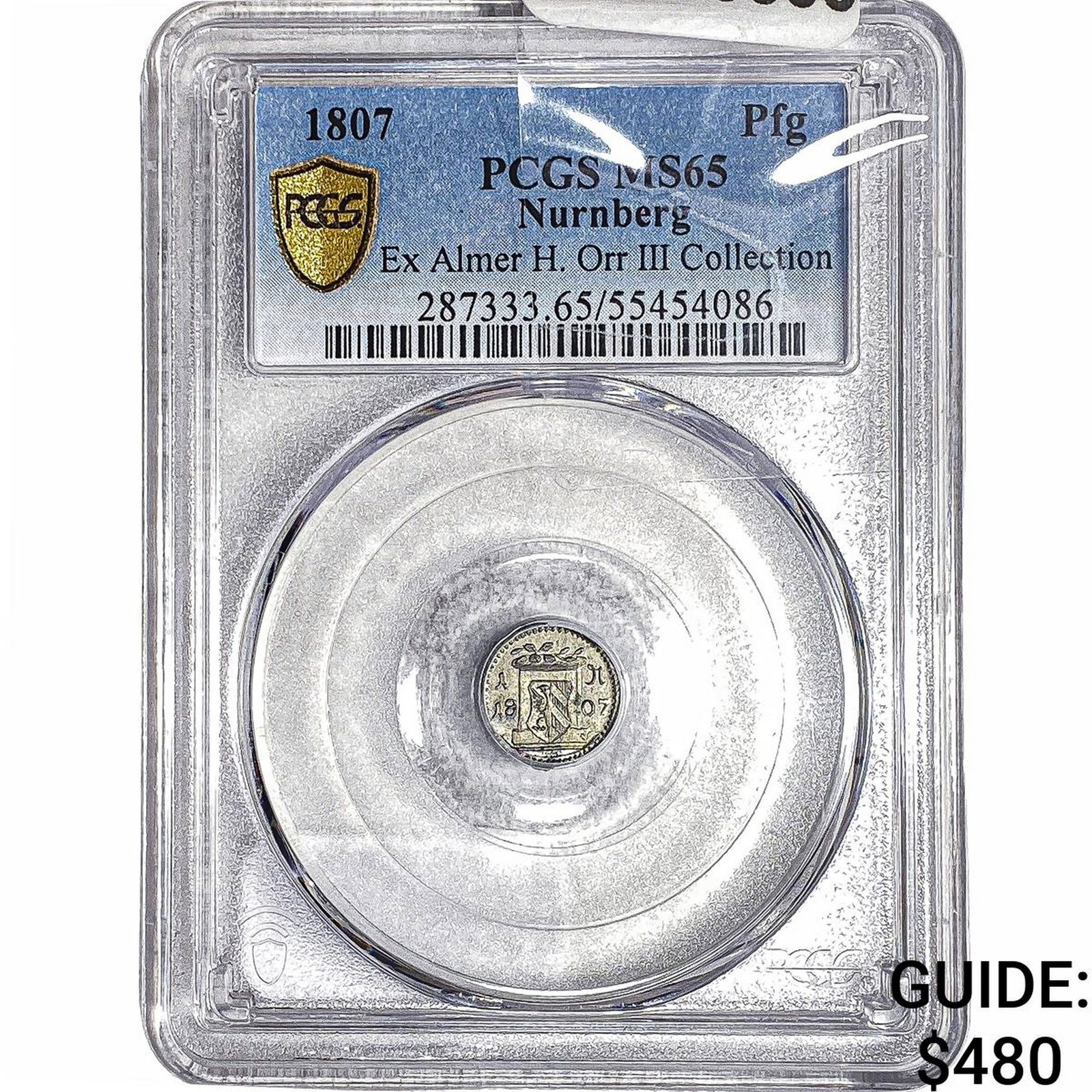 1807 Nurnberg Silver Pfennig PCGS MS65 (1 of 2)
