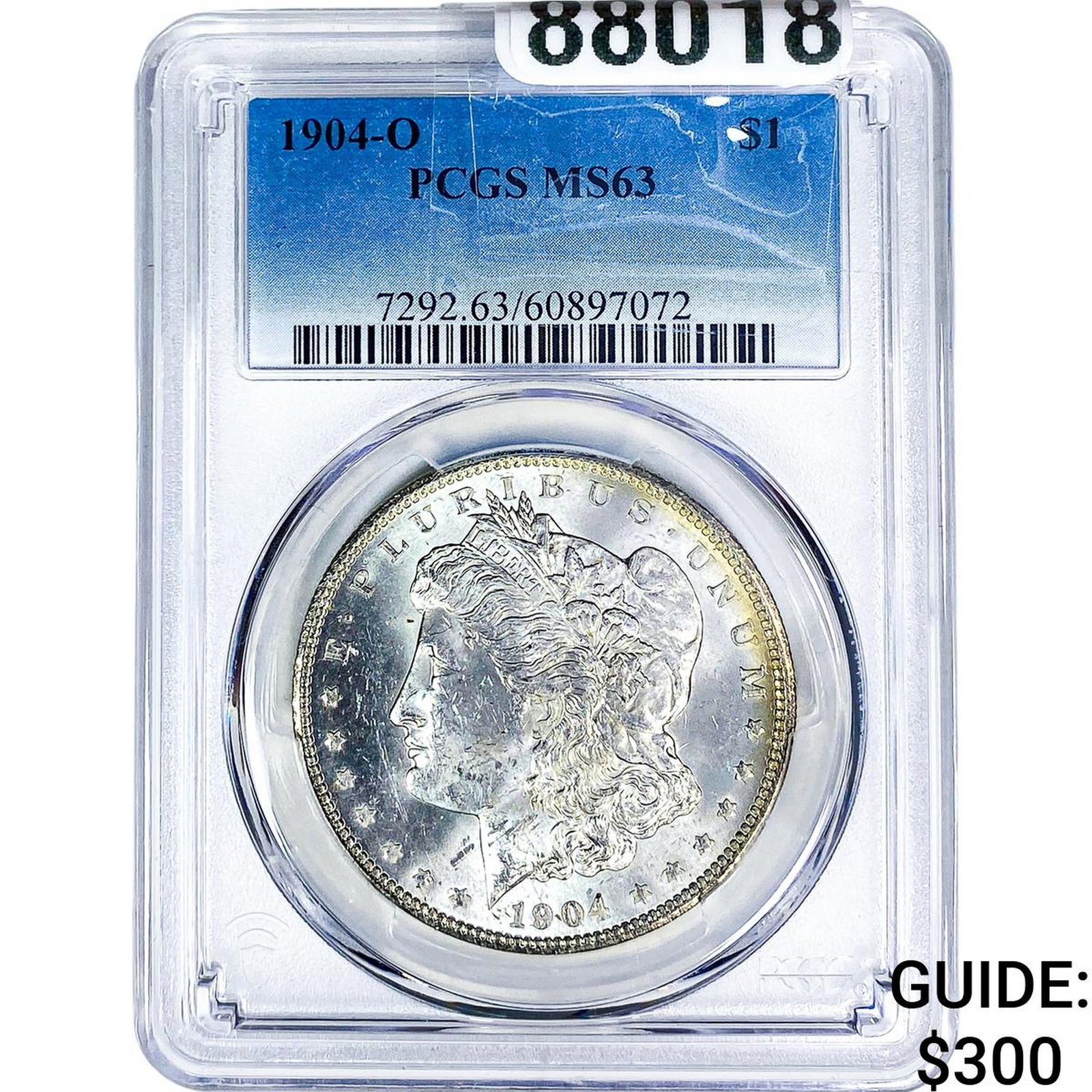 1904-O Morgan Silver Dollar PCGS MS63: 1904-O Morgan Silver Dollar PCGS MS63
