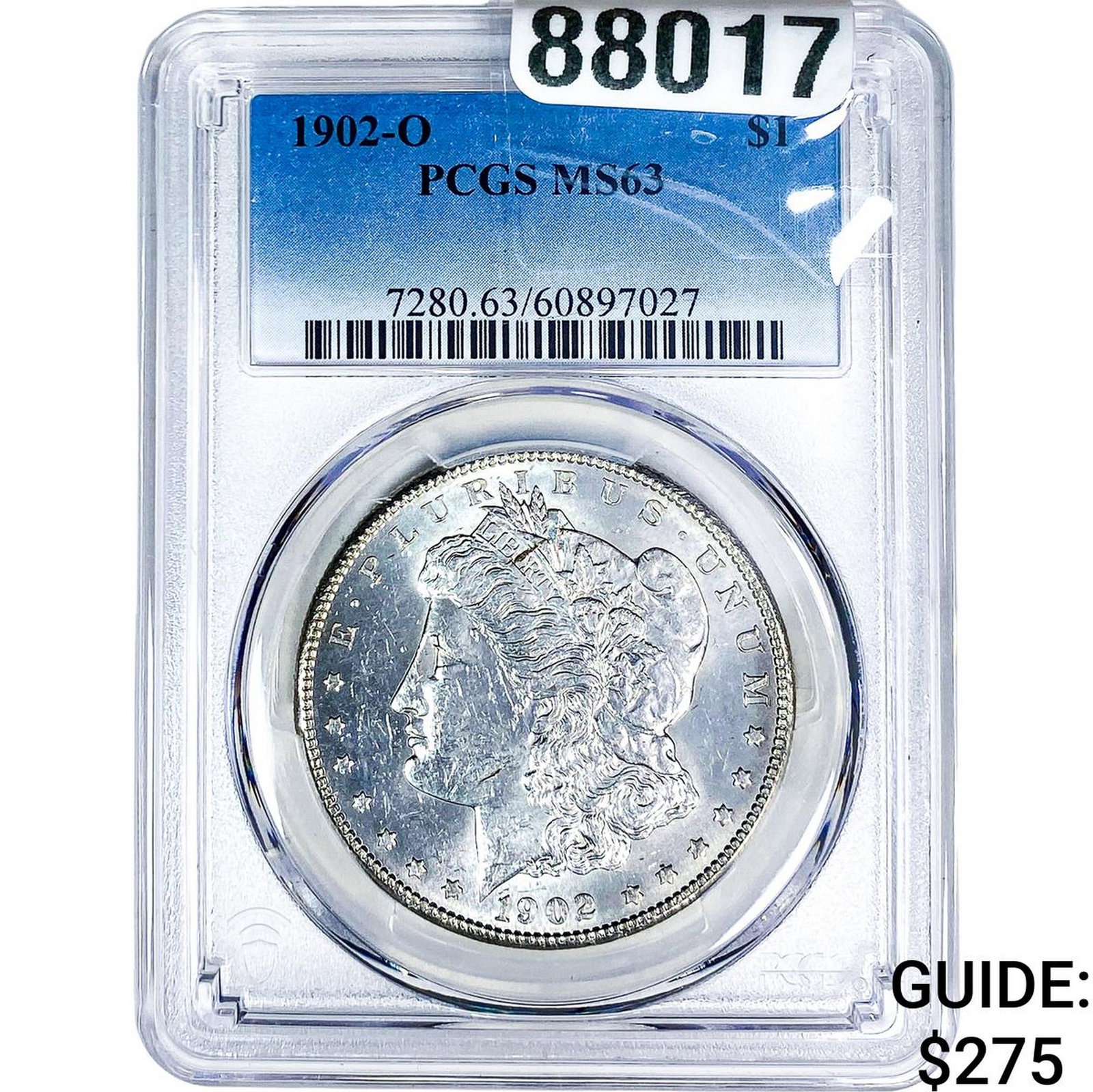 1902-O Morgan Silver Dollar PCGS MS63: 1902-O Morgan Silver Dollar PCGS MS63