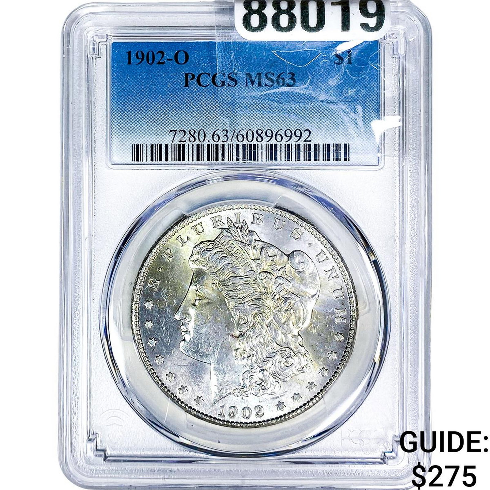 1902-O Morgan Silver Dollar PCGS MS63: 1902-O Morgan Silver Dollar PCGS MS63