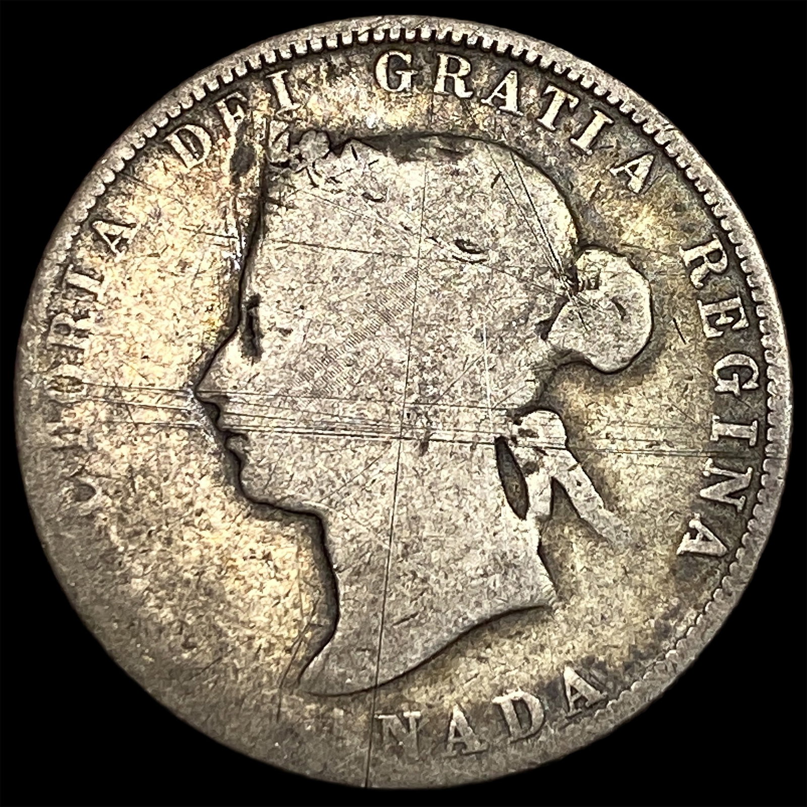 1874 Canada Silver 25 Cents LIGHTLY CIRCULATED: 1874 Canada Silver 25 Cents LIGHTLY CIRCULATED
