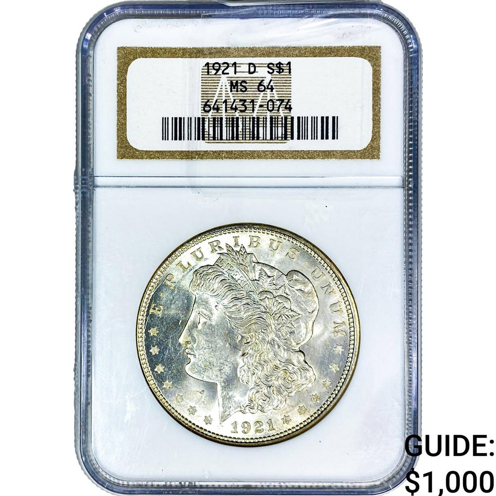 1921-D Morgan Silver Dollar NGC MS64 (1 of 2)