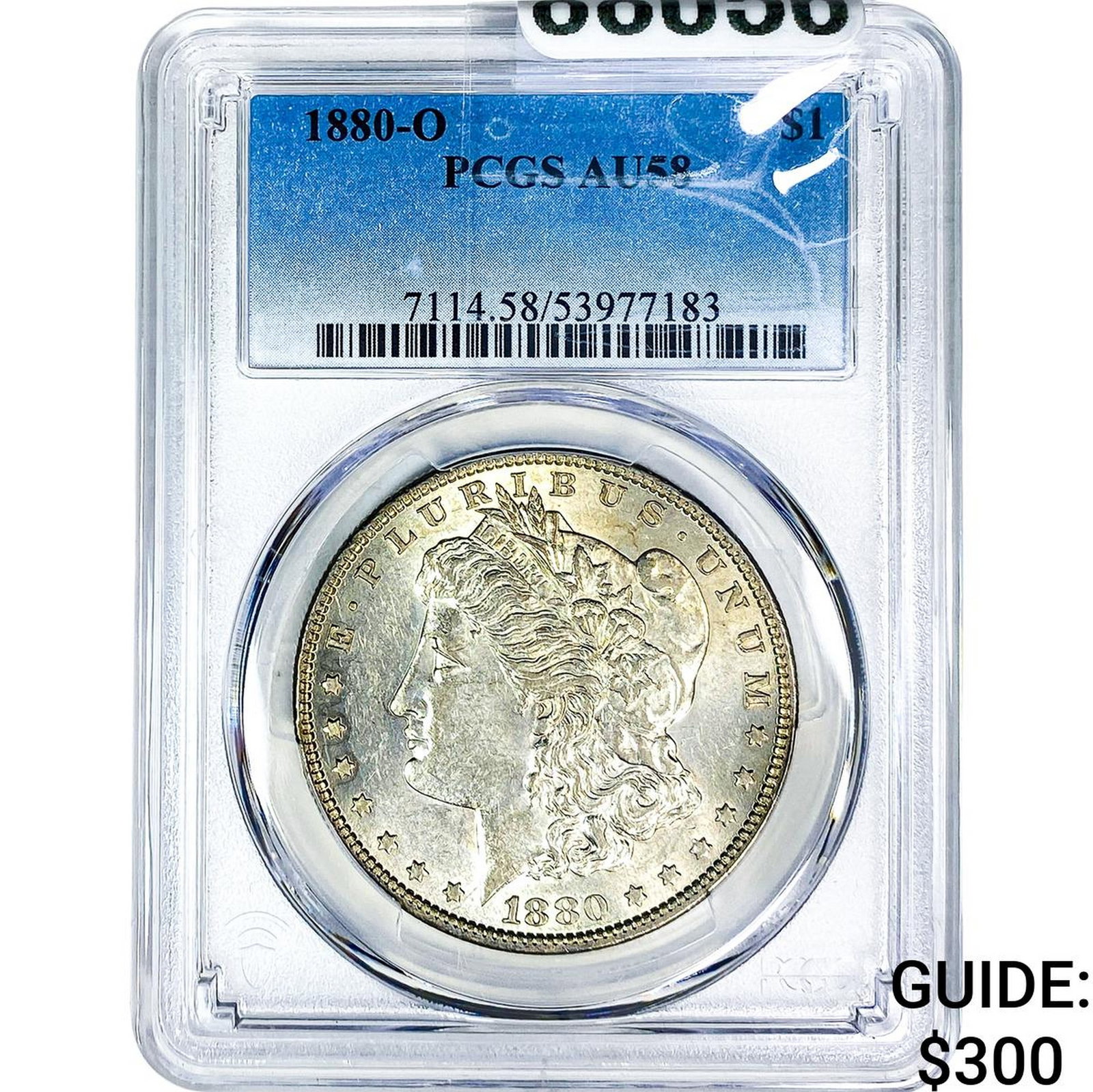 1880-O Morgan Silver Dollar PCGS AU58: 1880-O Morgan Silver Dollar PCGS AU58