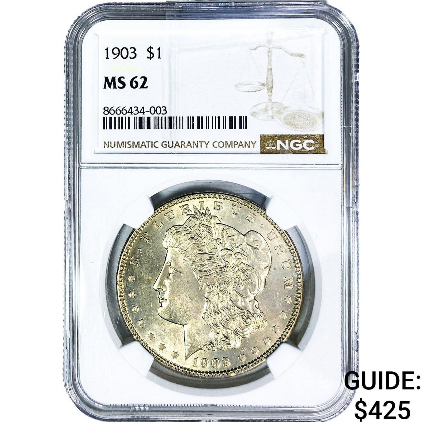 1903 Morgan Silver Dollar NGC MS62 (1 of 2)