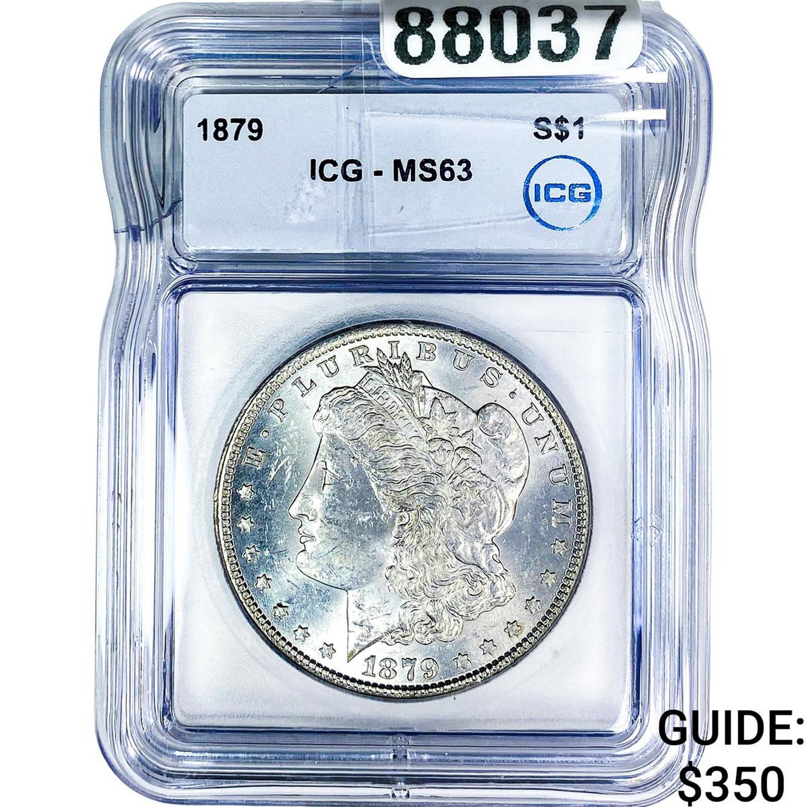 1879 Morgan Silver Dollar ICG MS63: 1879 Morgan Silver Dollar ICG MS63