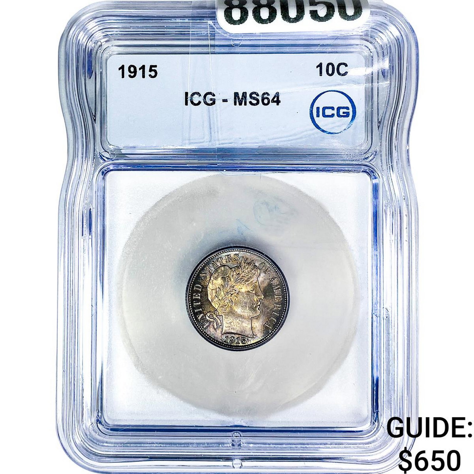 1915 Barber Dime ICG MS64: 1915 Barber Dime ICG MS64