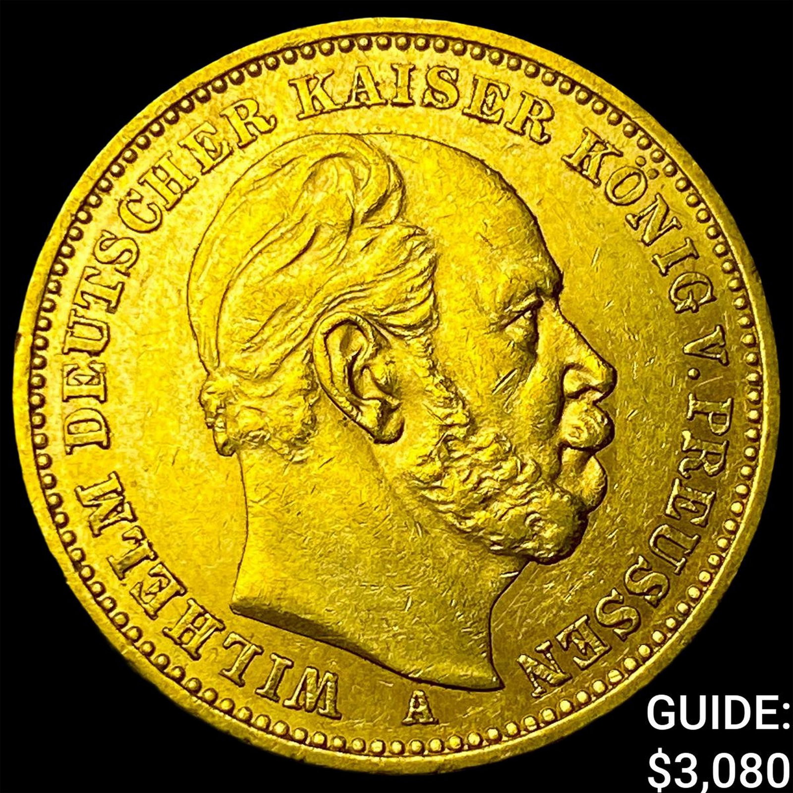 1887A Prussia Gold 20 Mark KM 505 (1 of 2)