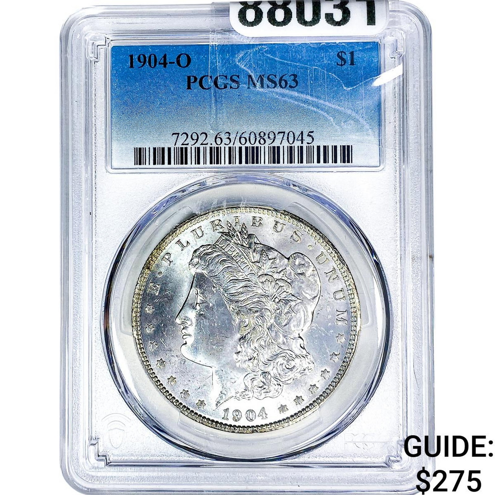1904-O Morgan Silver Dollar PCGS MS63: 1904-O Morgan Silver Dollar PCGS MS63