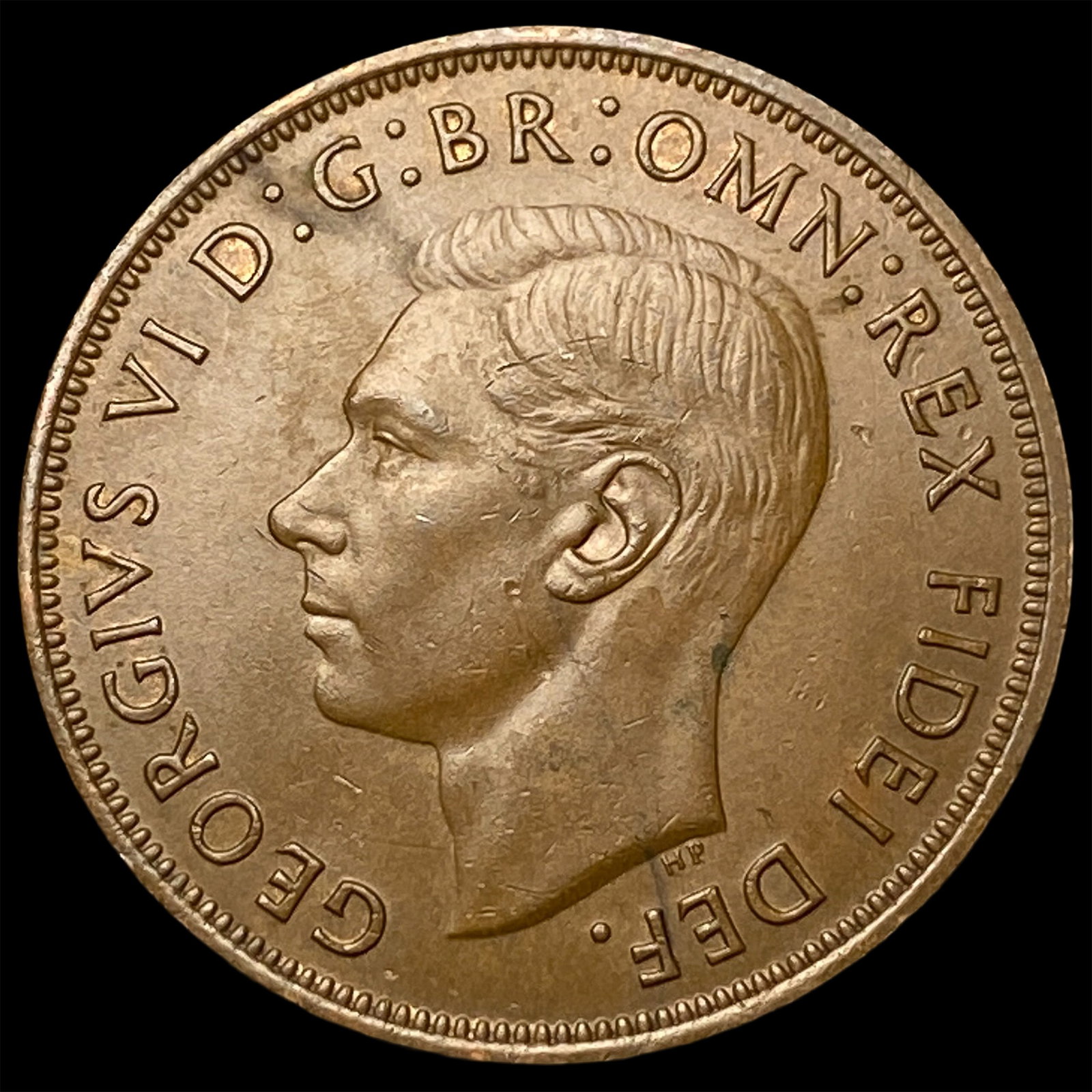 1950 Great Britain One Penny - George VI NEARLY UNCIRCULATED (1 of 2)