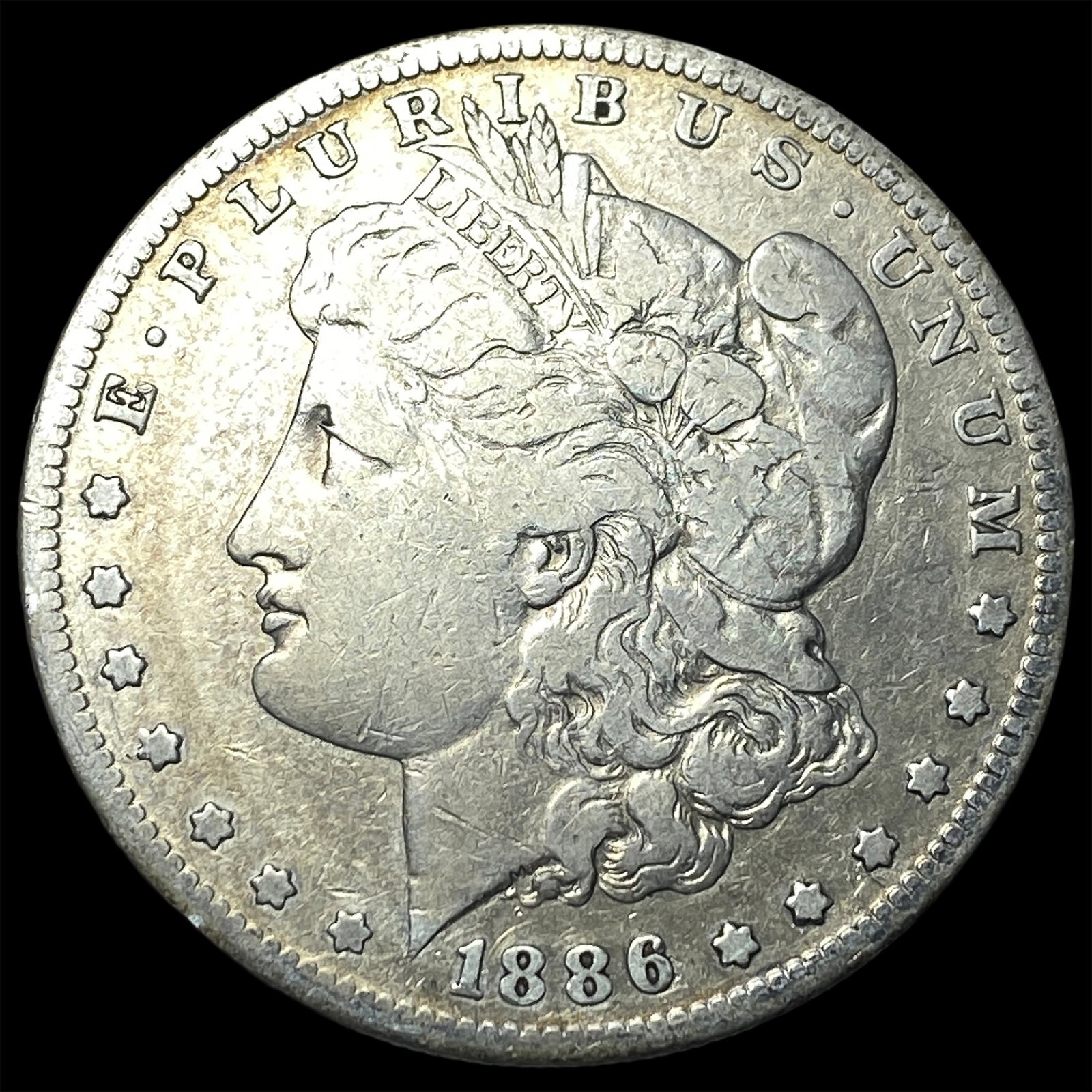 1886-S Silver Morgan Dollar LIGHTLY CIRCULATED: 1886-S Silver Morgan Dollar LIGHTLY CIRCULATED