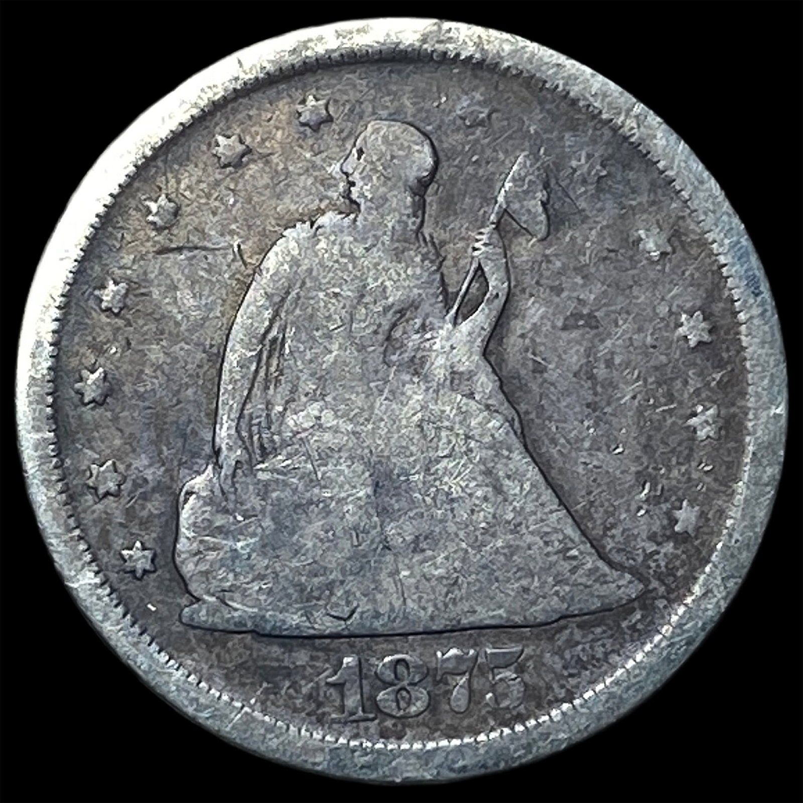 1875-S Silver Twenty Cent Piece NICELY CIRCULATED (1 of 2)