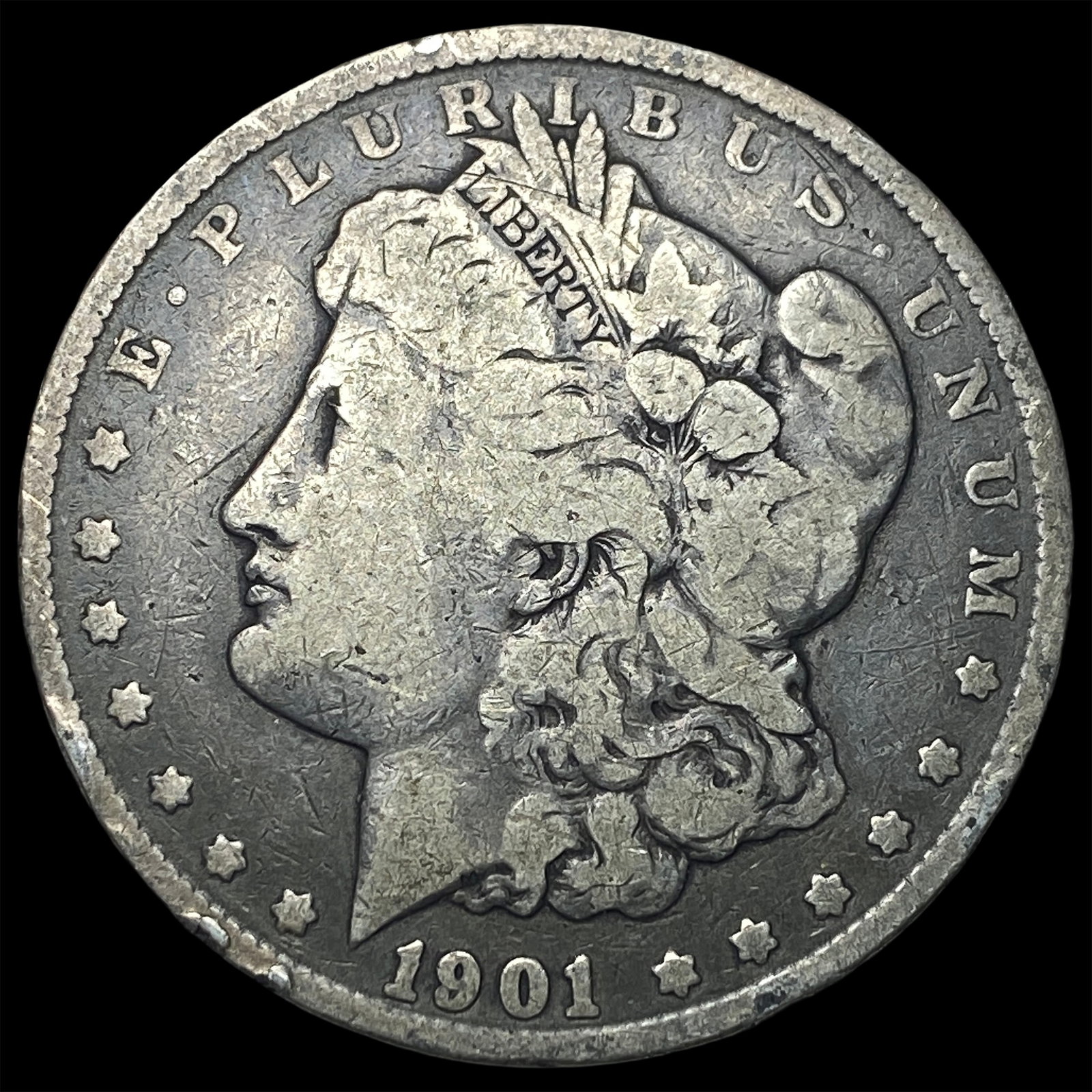 1901 Morgan Silver Dollar LIGHTLY CIRCULATED: 1901 Morgan Silver Dollar LIGHTLY CIRCULATED