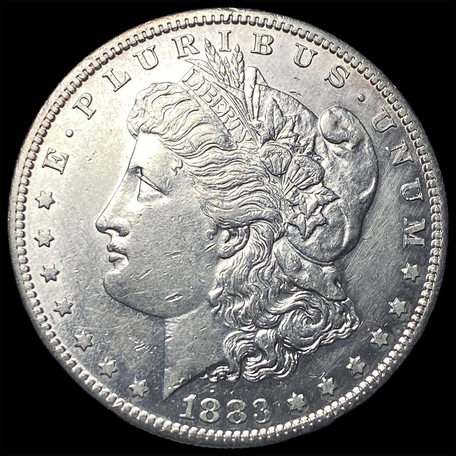 1883-S Morgan Silver Dollar CHOICE AU: 1883-S Morgan Silver Dollar CHOICE AU