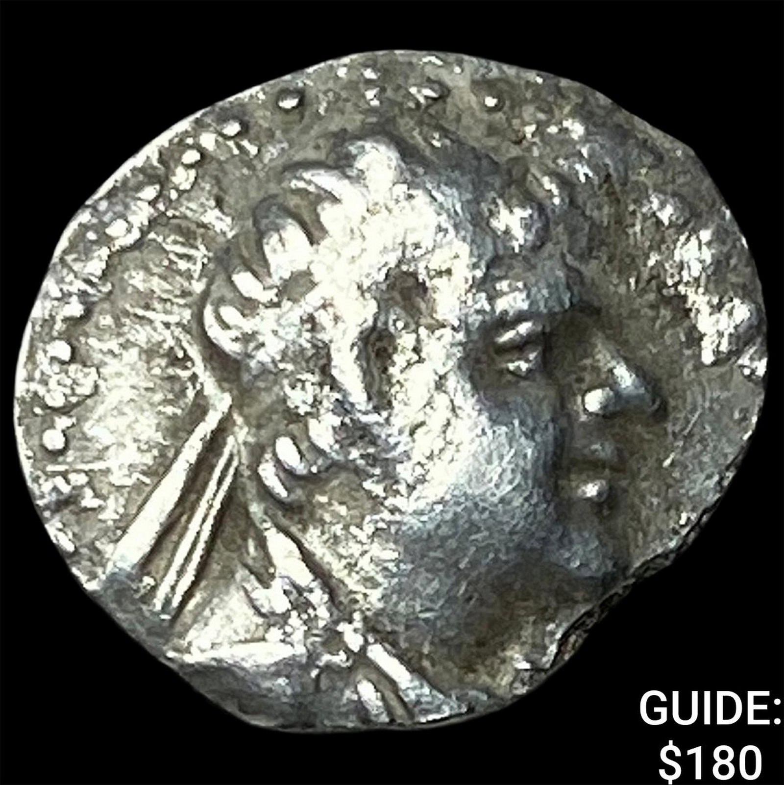Greco-Bactria Eucratides I 171-145 BC Silver Obol NEARLY UNCIRCULATED (1 of 2)