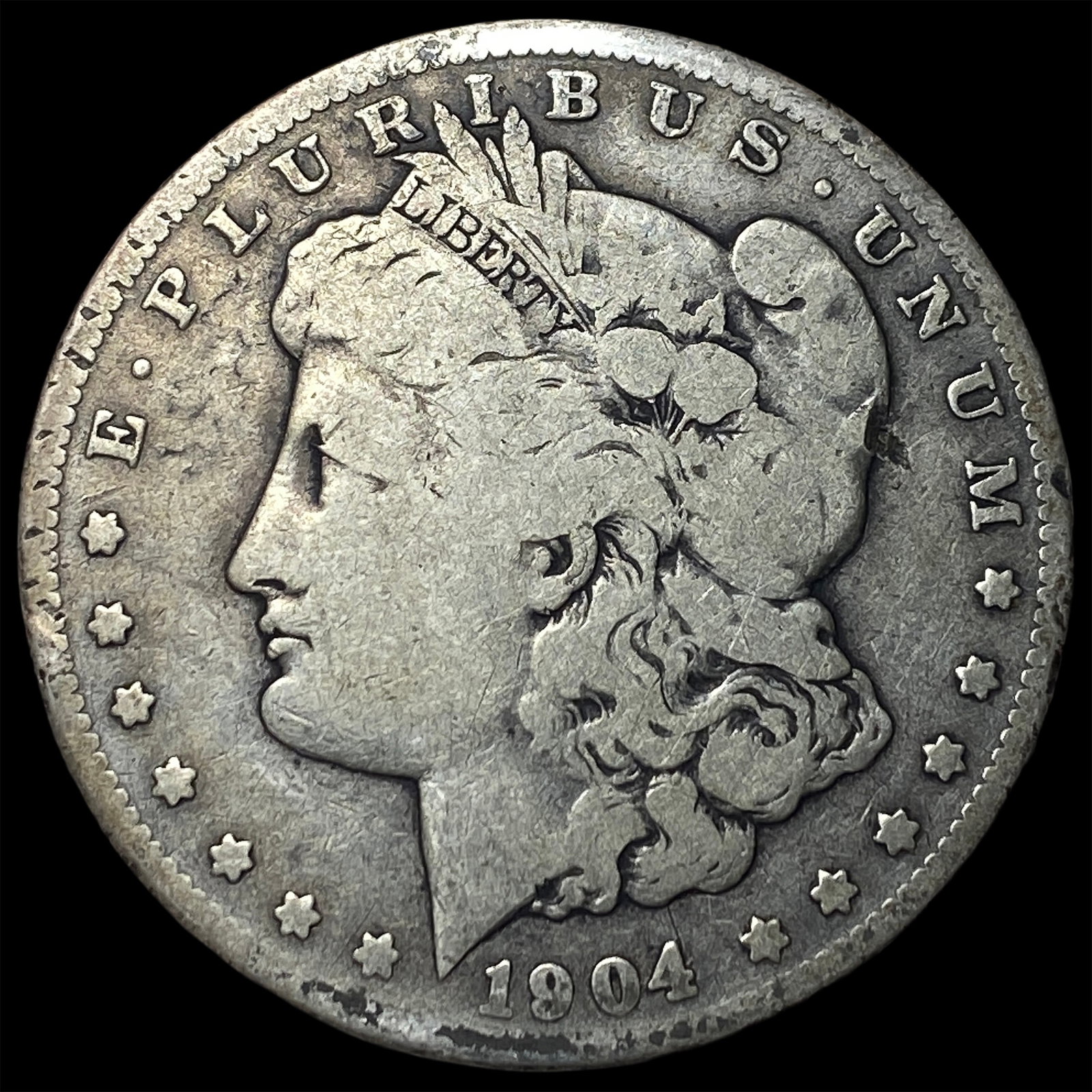1904-S Silver Morgan Dollar NICELY CIRCULATED: 1904-S Silver Morgan Dollar NICELY CIRCULATED
