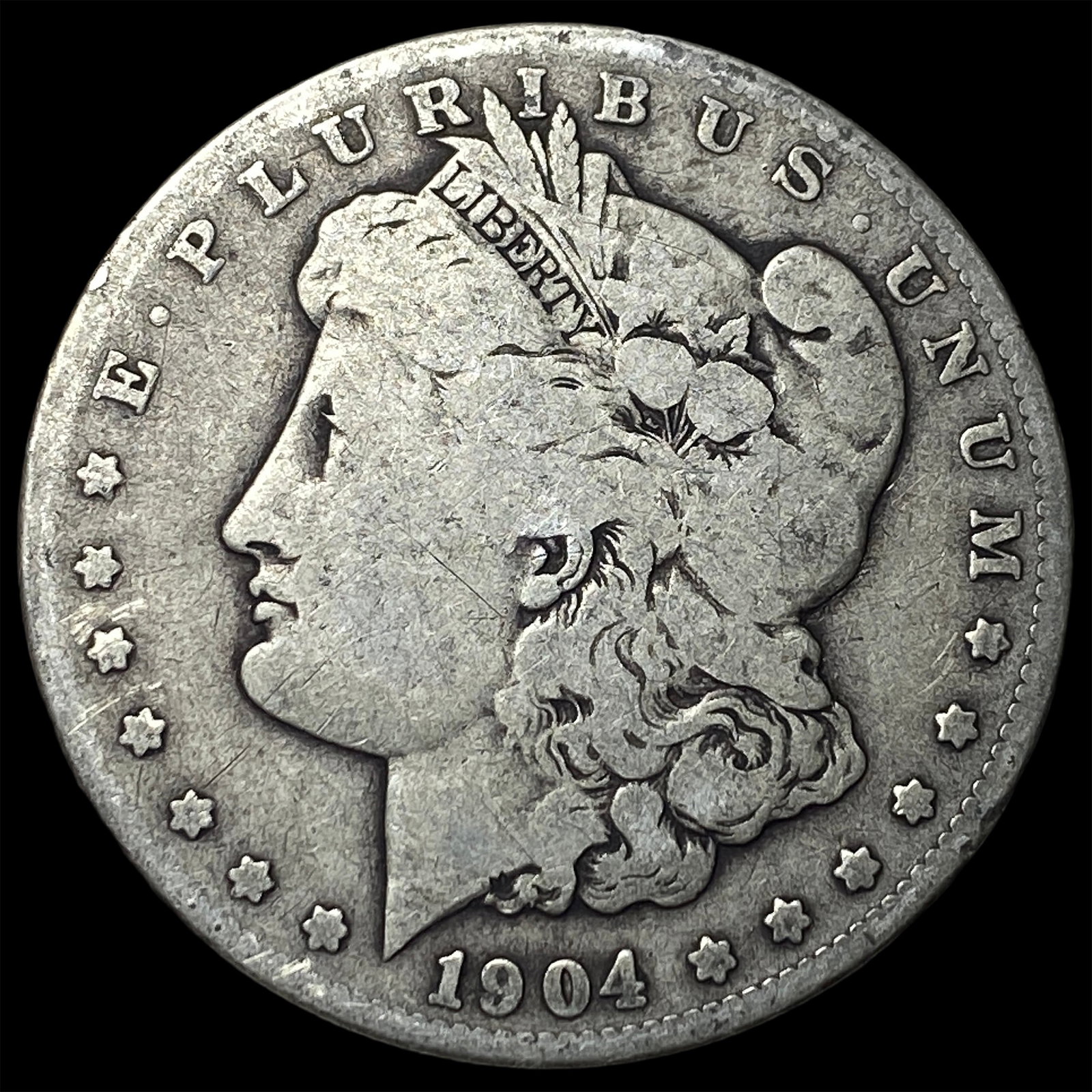 1904-S Silver Morgan Dollar NICELY CIRCULATED: 1904-S Silver Morgan Dollar NICELY CIRCULATED