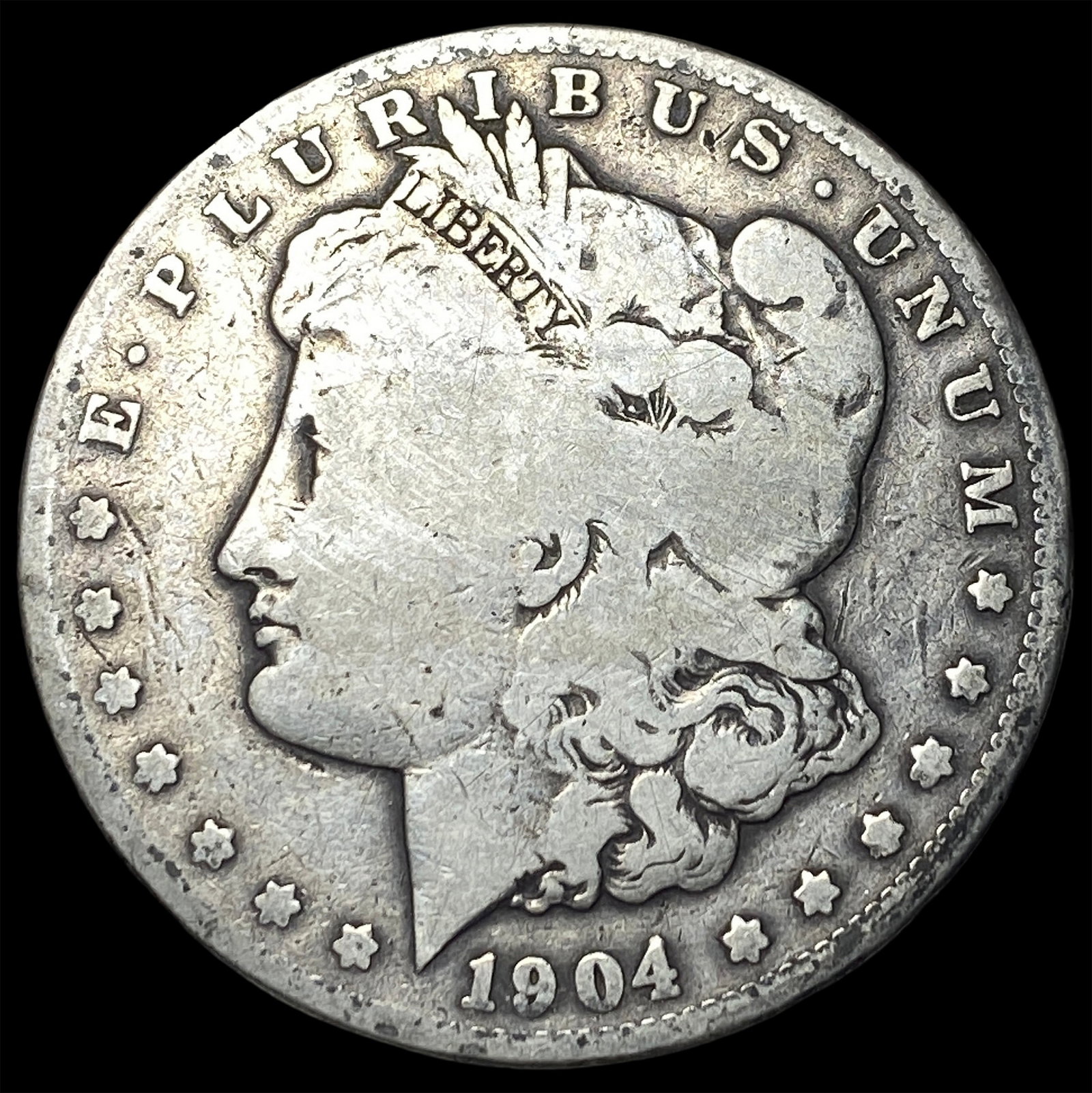 1904-S Silver Morgan Dollar NICELY CIRCULATED: 1904-S Silver Morgan Dollar NICELY CIRCULATED