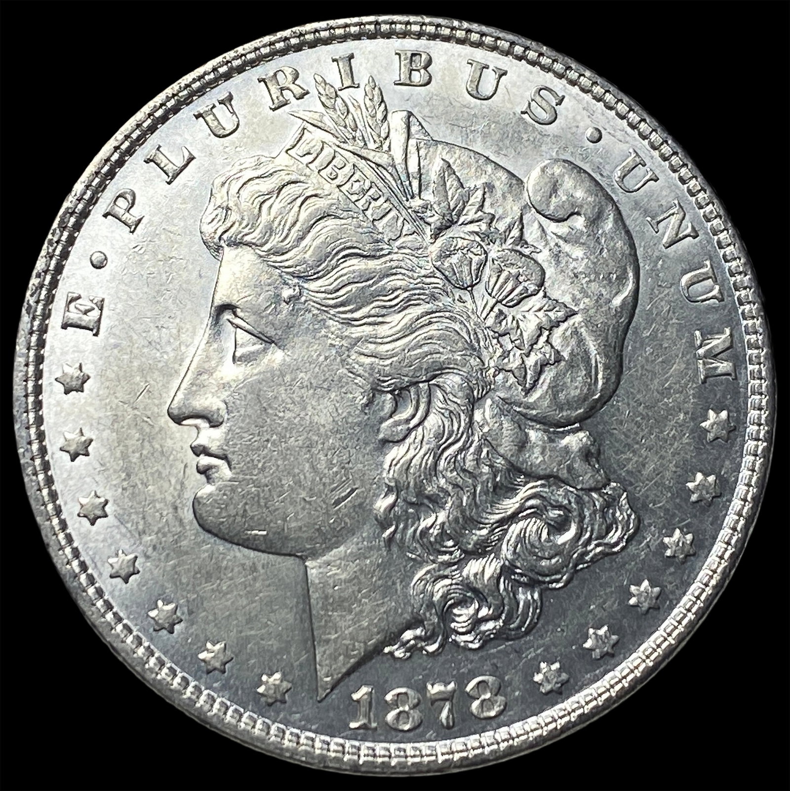 1878 Silver Morgan Dollar CLOSELY UNCIRCULATED: 1878 Silver Morgan Dollar CLOSELY UNCIRCULATED