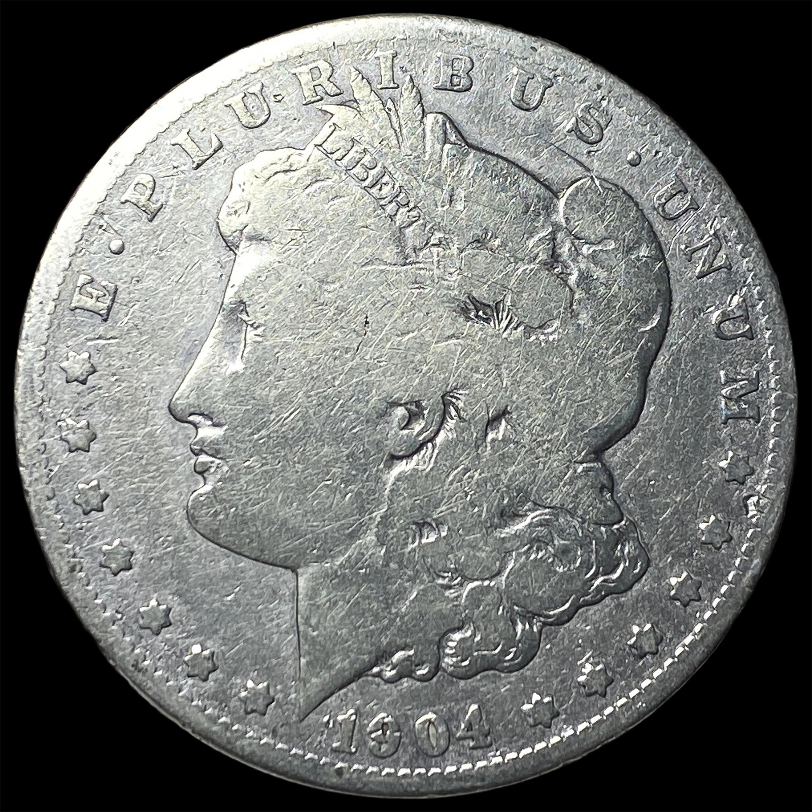 1904-S Silver Morgan Dollar NICELY CIRCULATED: 1904-S Silver Morgan Dollar NICELY CIRCULATED