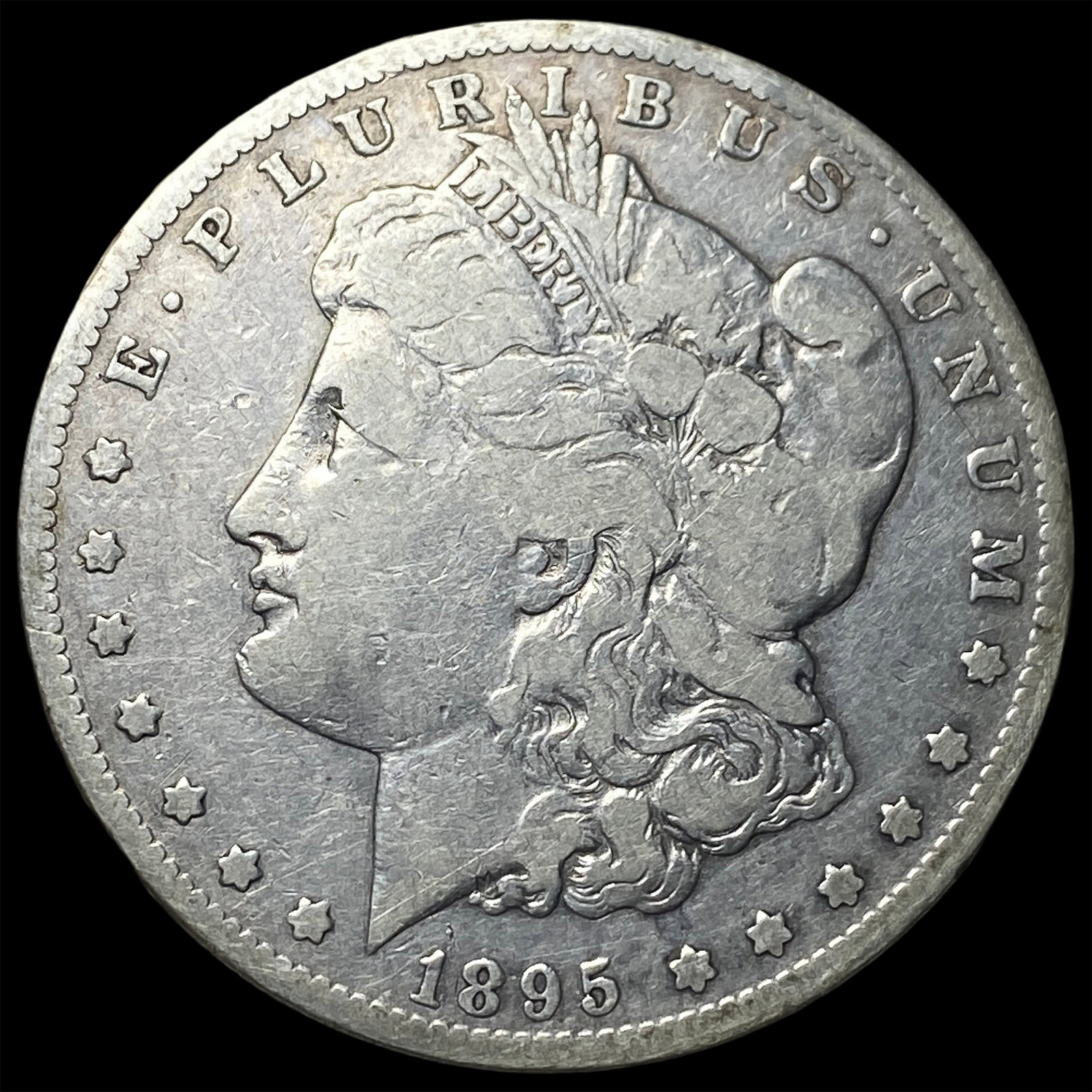 1895-S Silver Morgan Dollar LIGHTLY CIRCULATED: 1895-S Silver Morgan Dollar LIGHTLY CIRCULATED
