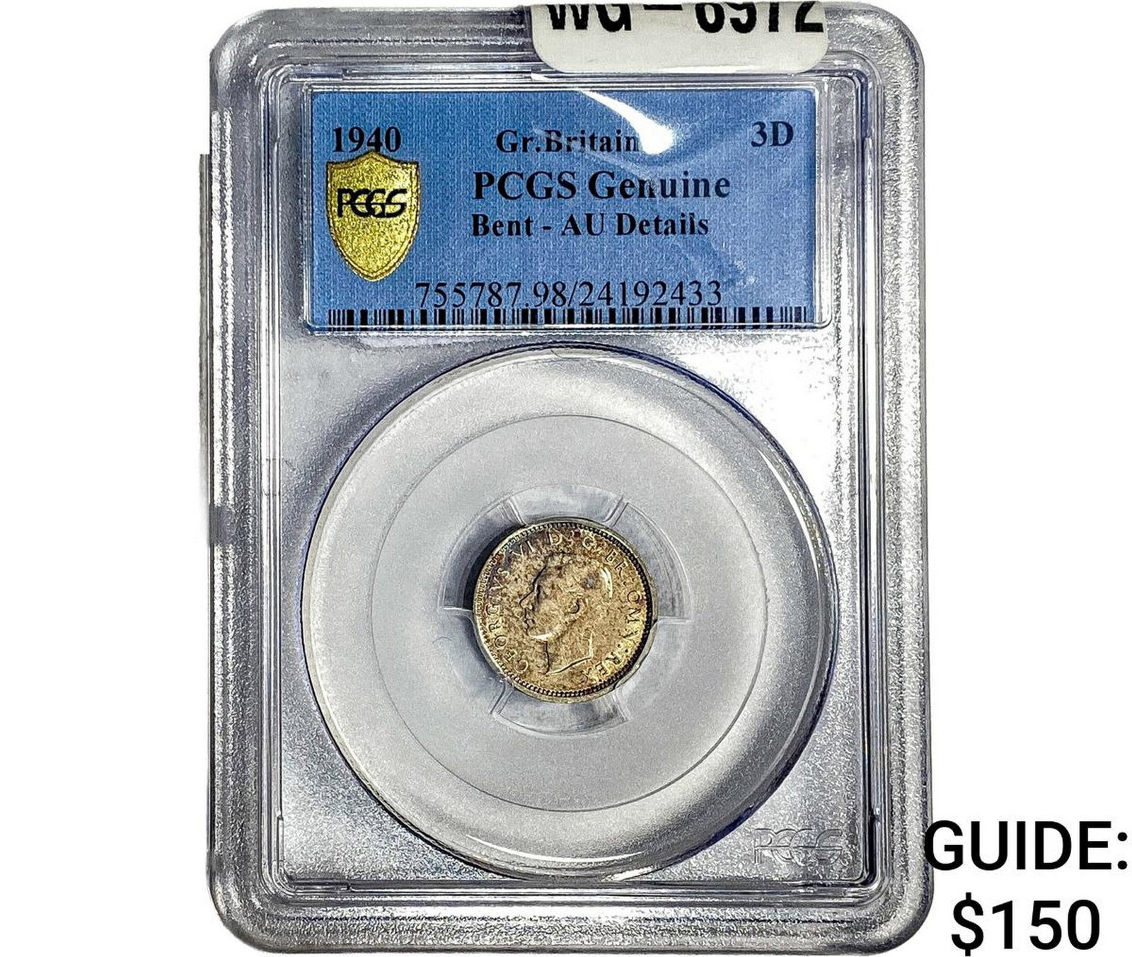 1940 Great Britain Silver 3 Pence PCGS Genuine (1 of 2)