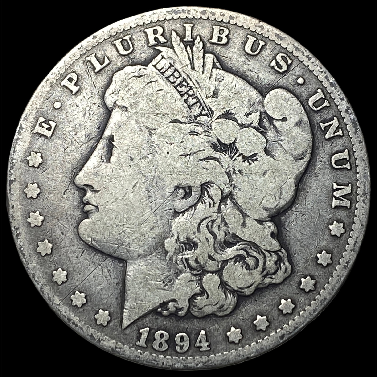 1894-O Silver Morgan Dollar NICELY CIRCULATED: 1894-O Silver Morgan Dollar NICELY CIRCULATED