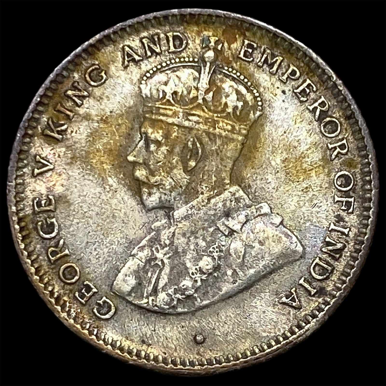 1922 Ceylon Silver 25 Cents (1 of 2)