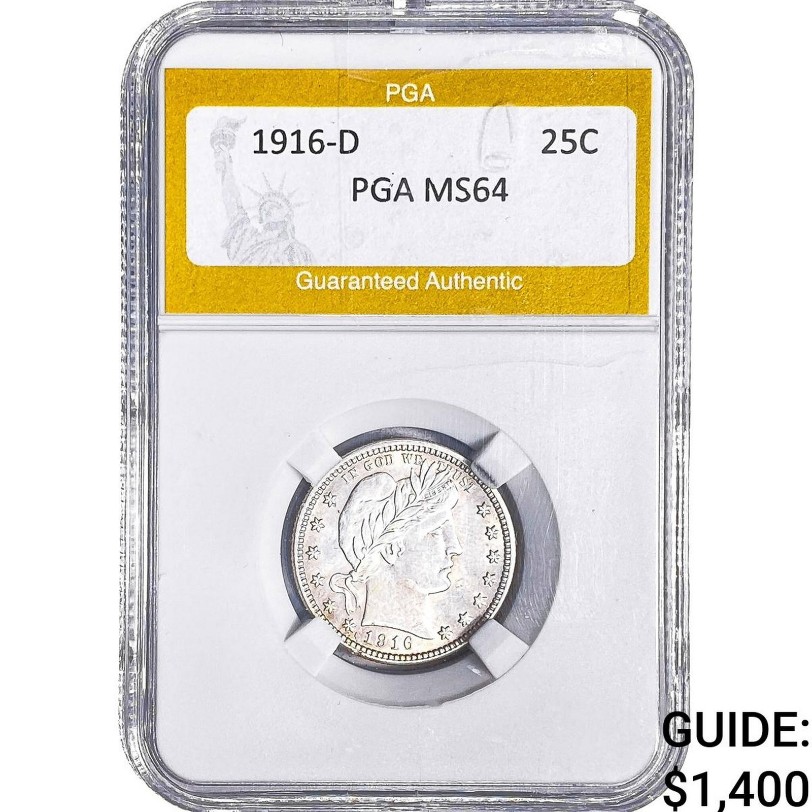 1916-D Barber Quarter PGA MS64 (1 of 2)