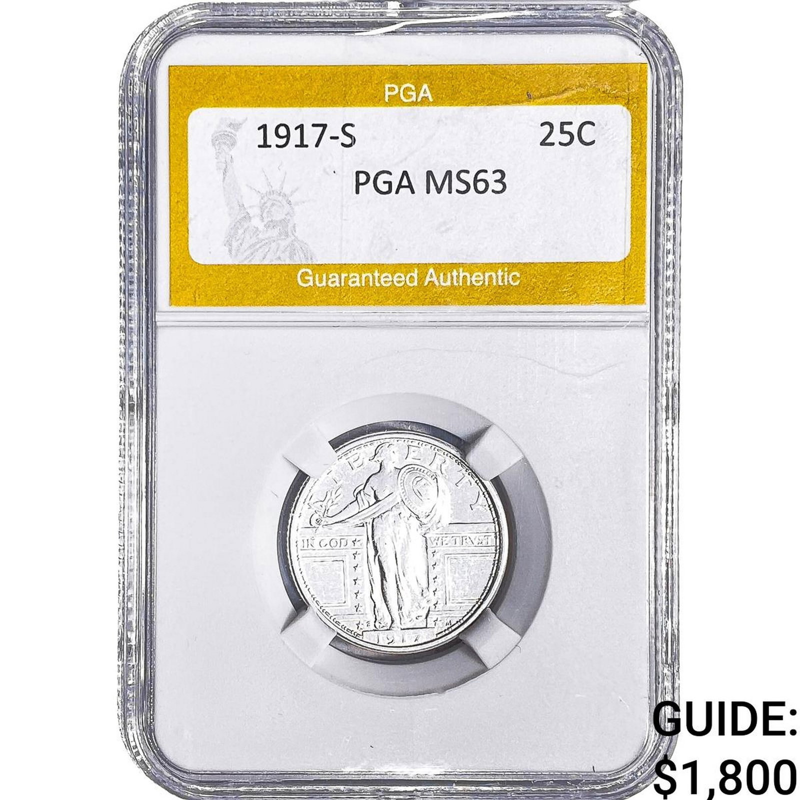1917-S Standing Liberty Quarter PGA MS63 (1 of 2)