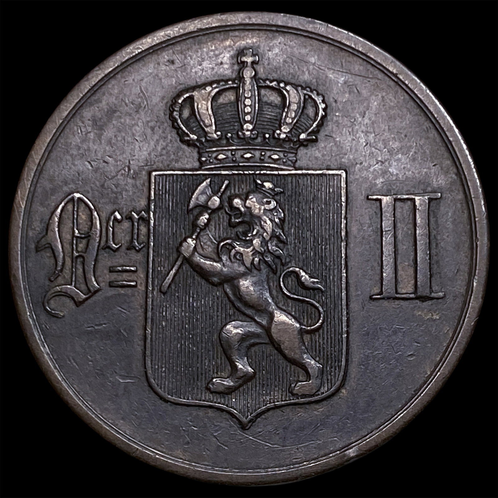 1896 Norway Bronze 5 Ore KM 349 (1 of 2)