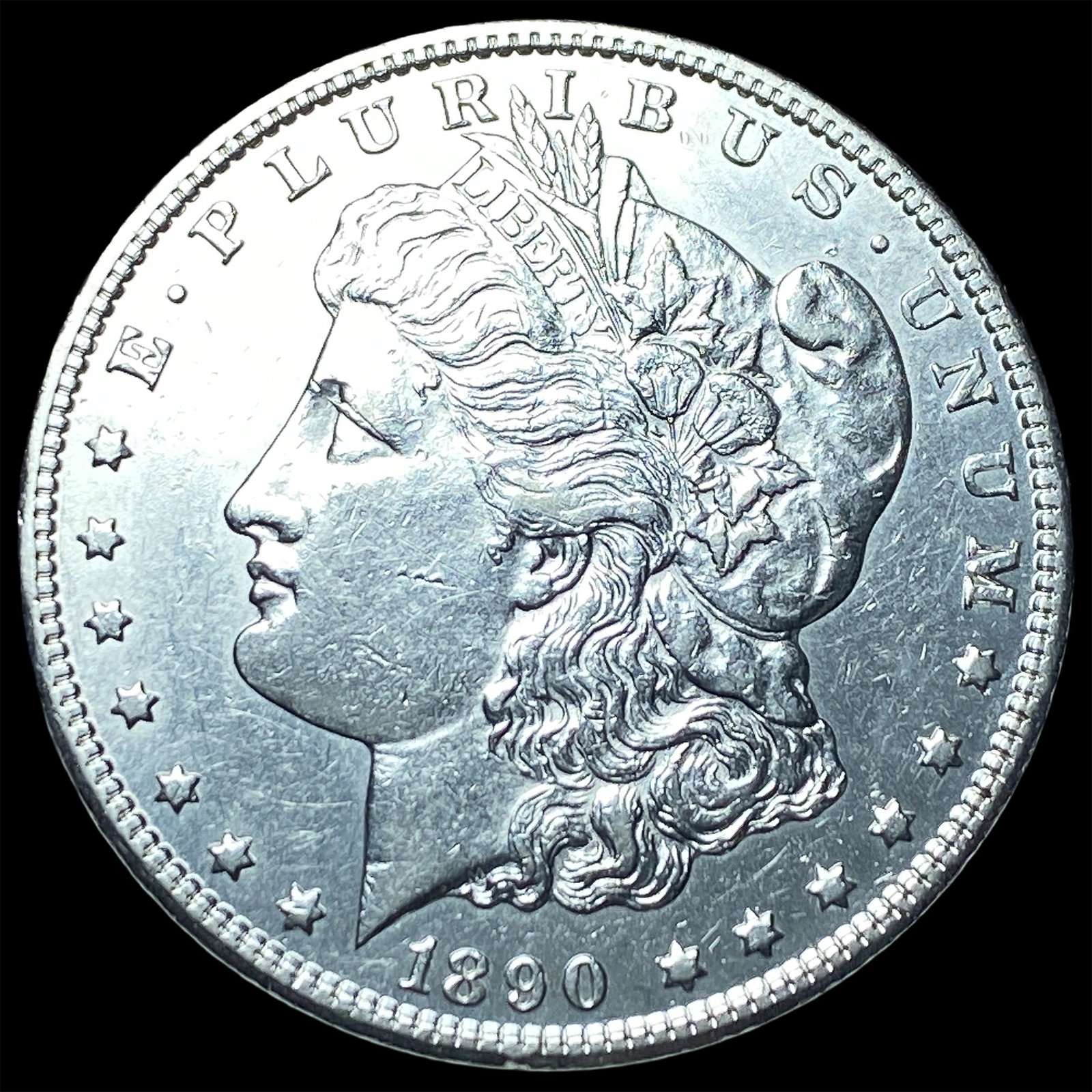1890-CC Silver Morgan Dollar CHOICE AU: 1890-CC Silver Morgan Dollar CHOICE AU