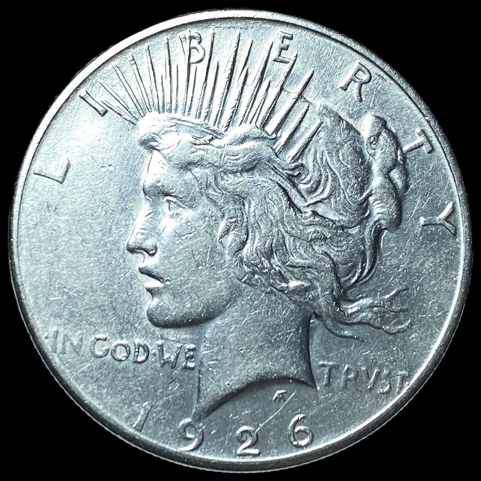 1926-S Silver Peace Dollar CLOSELY UNCIRCULATED: 1926-S Silver Peace Dollar CLOSELY UNCIRCULATED