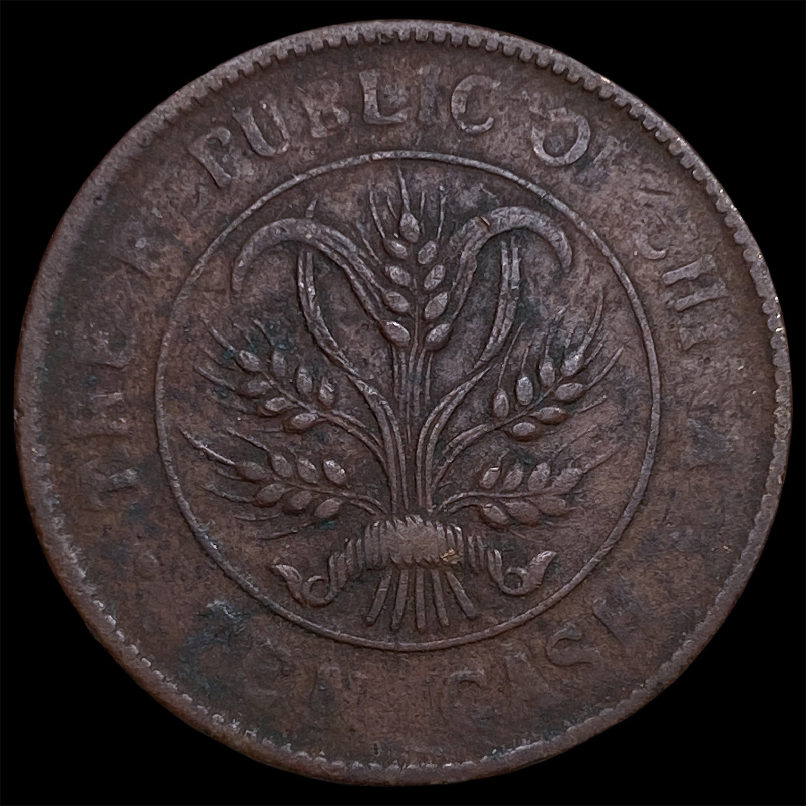1920 China 10 Cash: 1920 China 10 Cash