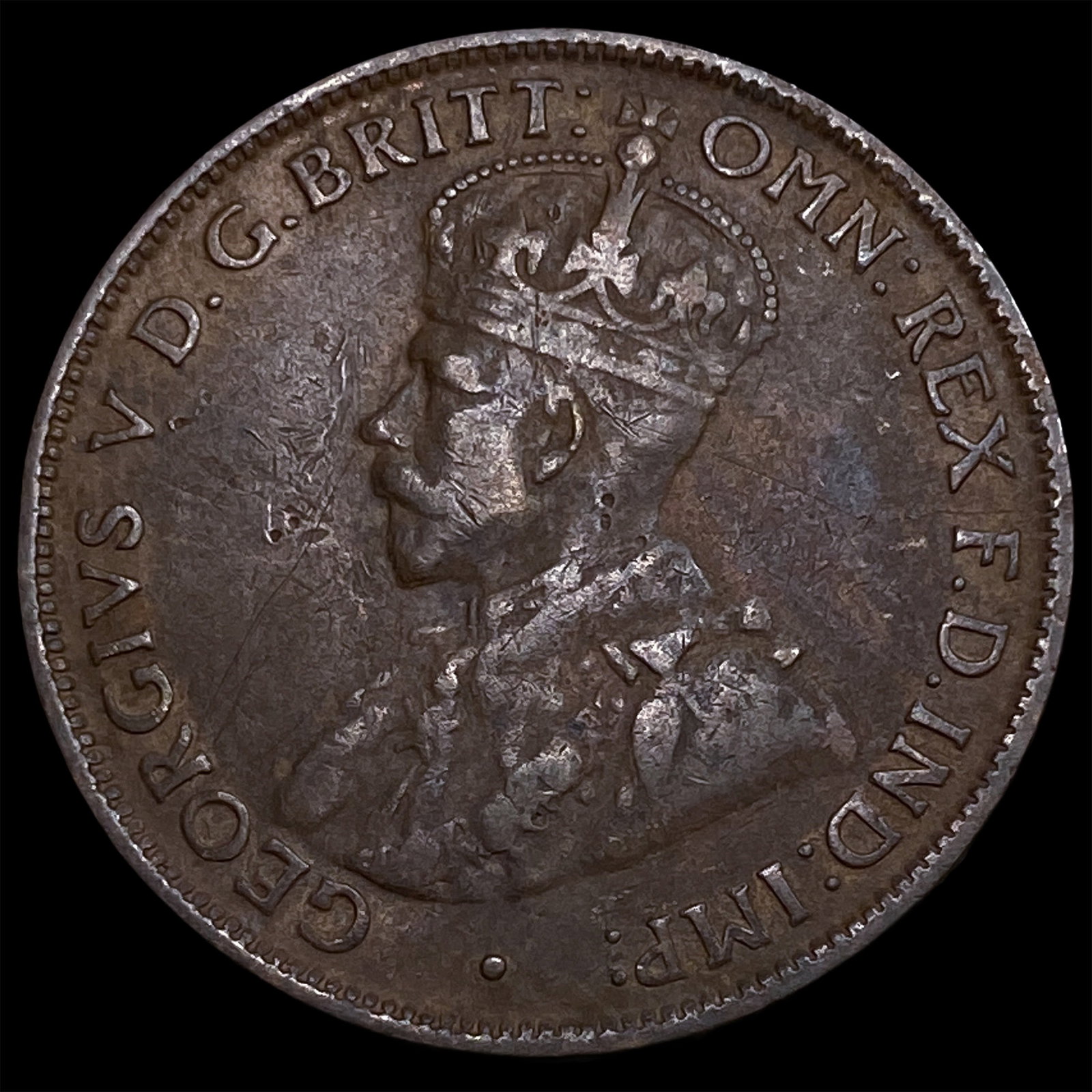 1924 Austrailia Bronze 1/2 Penny (1 of 2)
