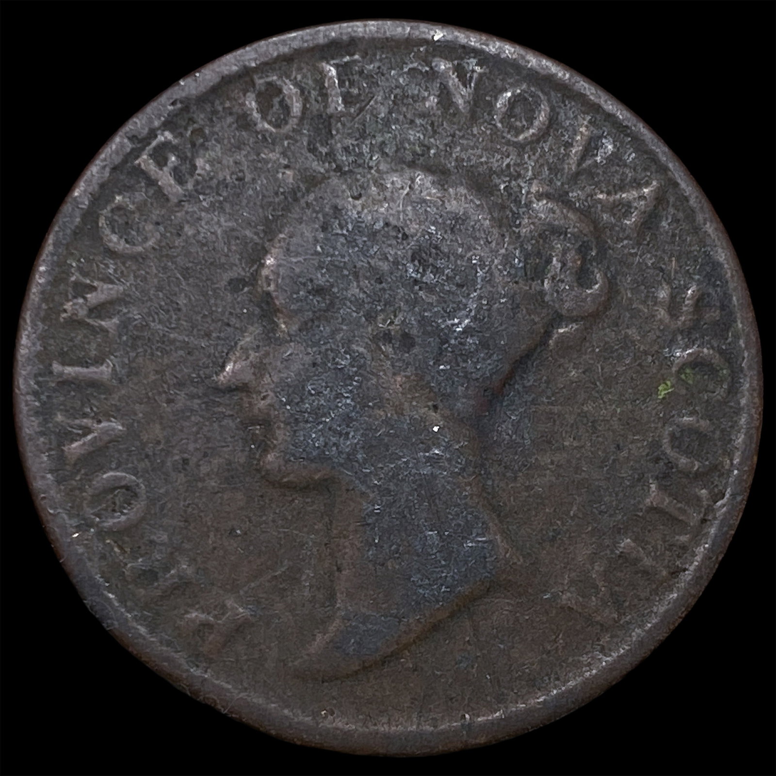 1843 Nova Scotia Copper 1/2 Penny Bank Token (1 of 2)