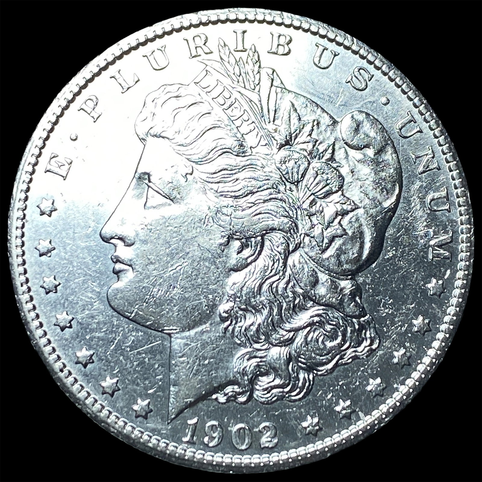 1902-S Silver Morgan Dollar CLOSELY UNCIRCULATED (1 of 2)