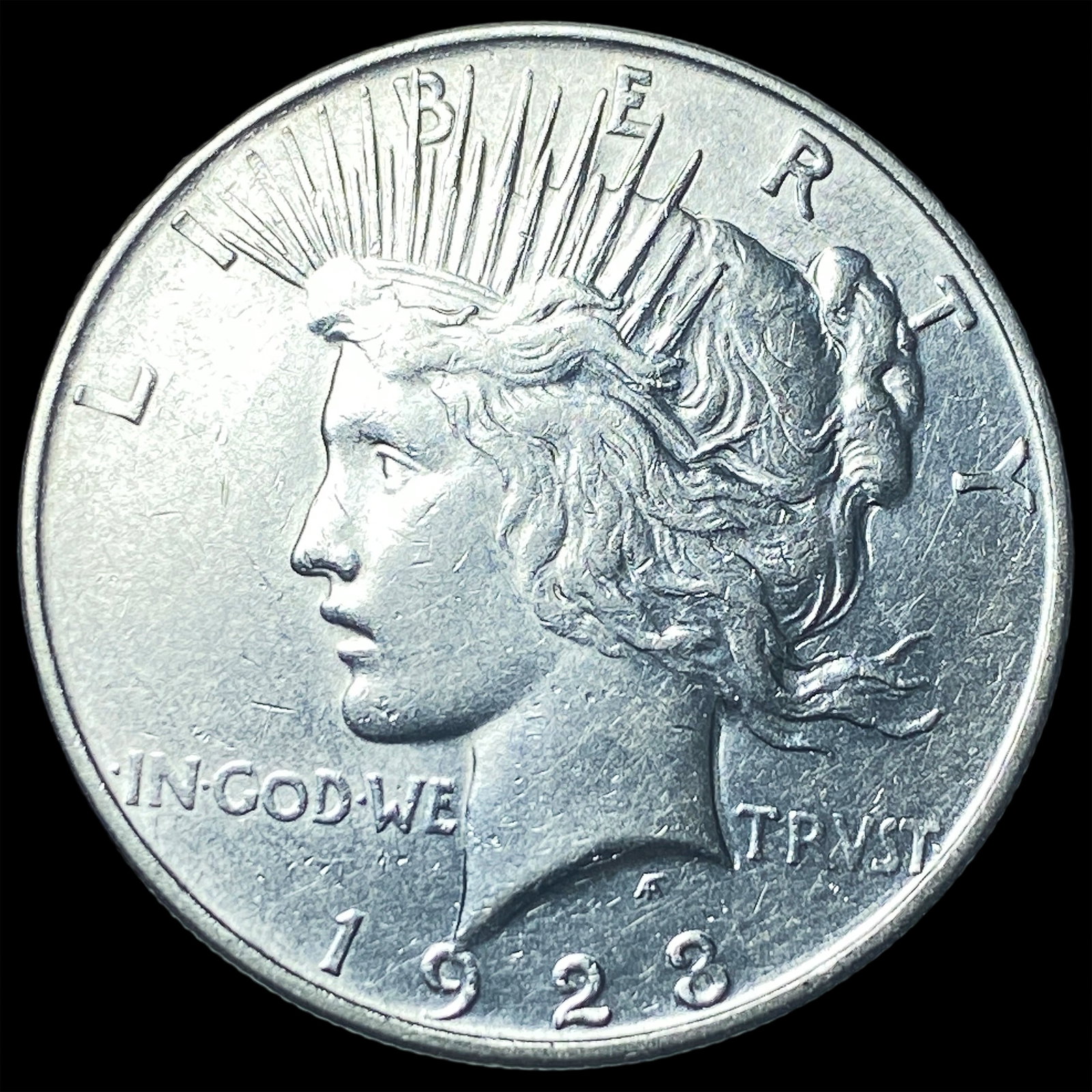 1923-D Silver Peace Dollar CHOICE AU: 1923-D Silver Peace Dollar CHOICE AU