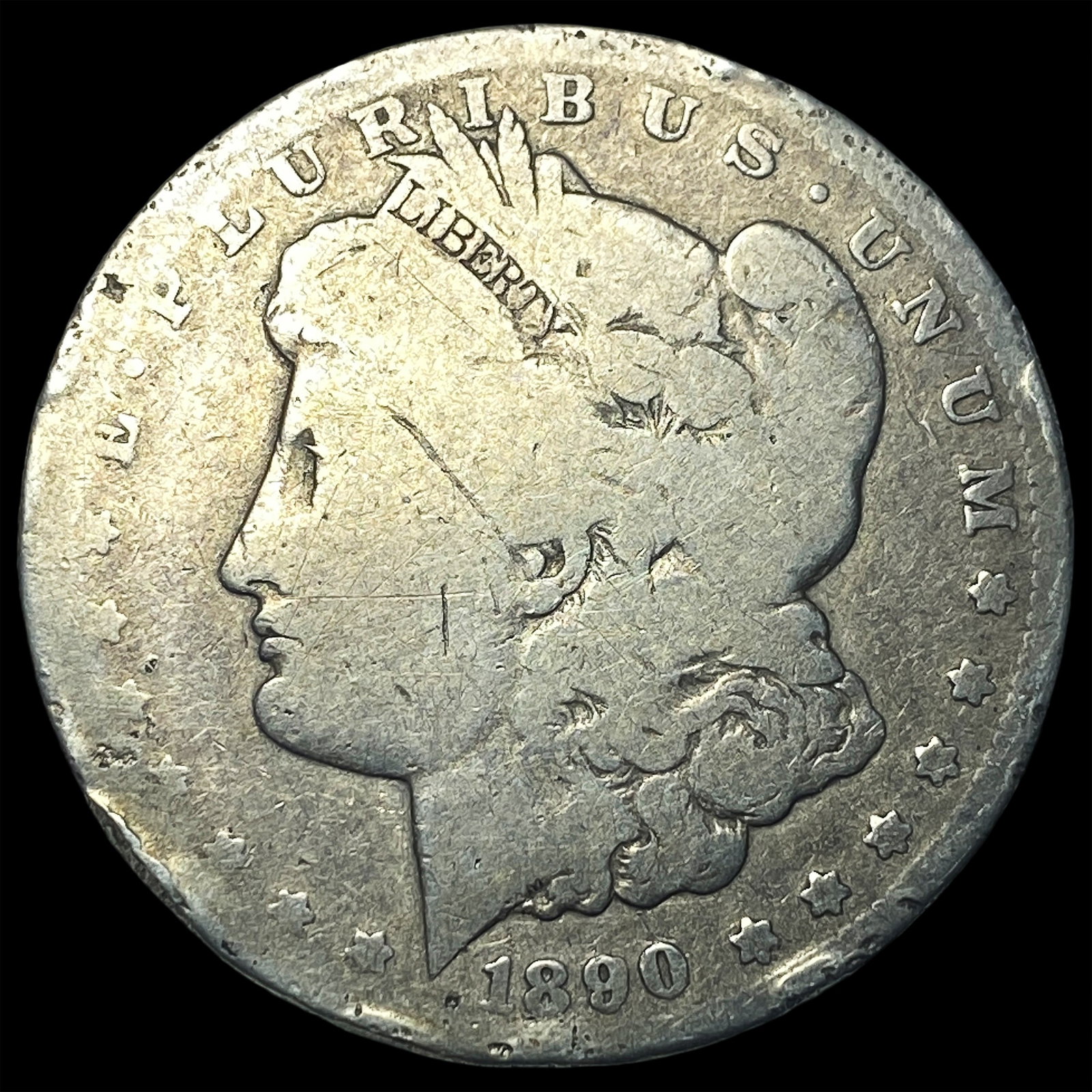 1890-CC Silver Morgan Dollar NICELY CIRCULATED: 1890-CC Silver Morgan Dollar NICELY CIRCULATED