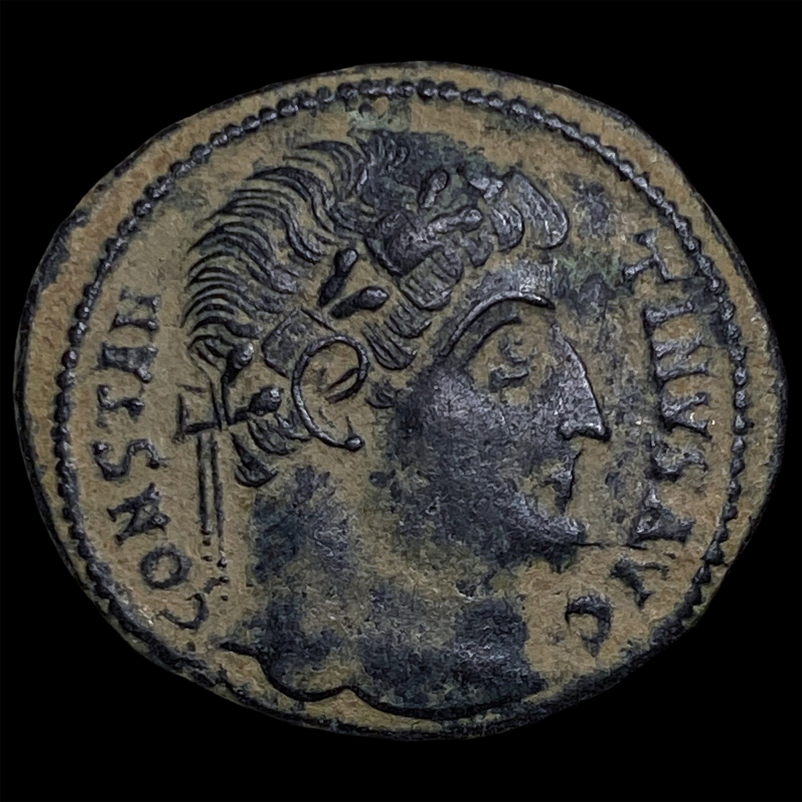 Roman Constantine I 307-337 AD Bronze Follis: Roman Constantine I 307-337 AD Bronze Follis