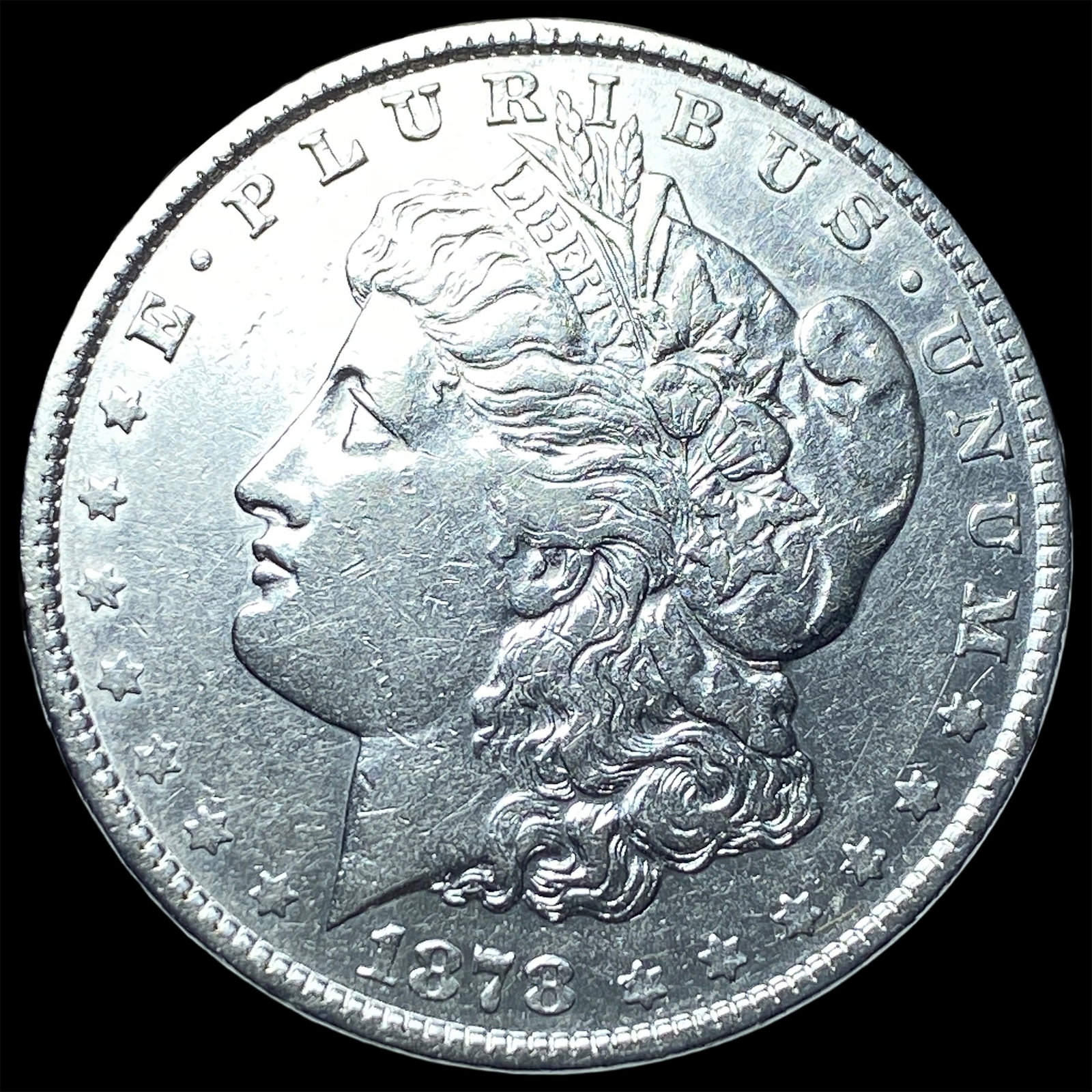 1878 Rev 79 Silver Morgan Dollar CLOSELY UNCIRCULATED: 1878 Rev 79 Silver Morgan Dollar CLOSELY UNCIRCULATED