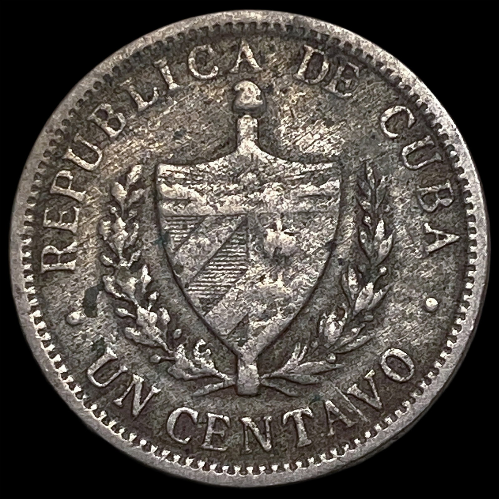 1920 Cuba Copper Nickel 1 Centavo (1 of 2)