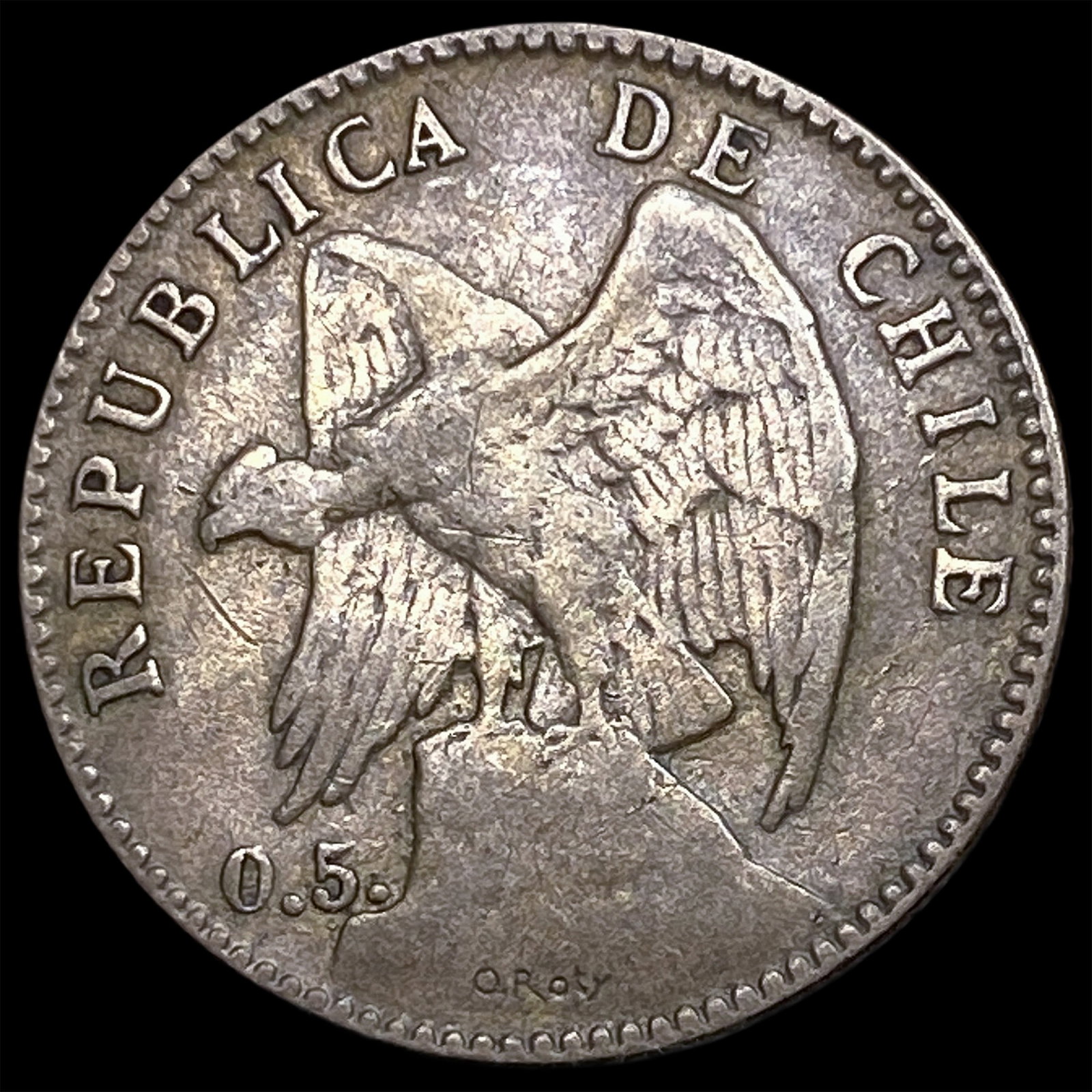 1899 Chile Silver 20 Centavos (1 of 2)