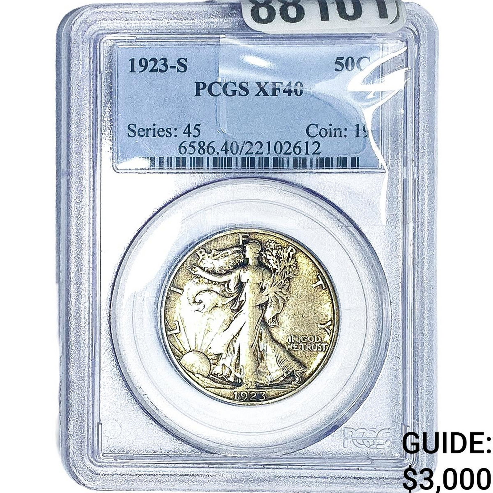 1923-S Walking Liberty Half Dollar PCGS XF40 (1 of 2)
