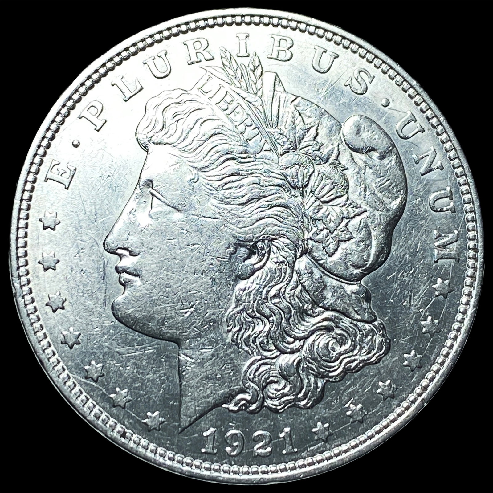 1921 Silver Morgan Dollar CLOSELY UNCIRCULATED: 1921 Silver Morgan Dollar CLOSELY UNCIRCULATED