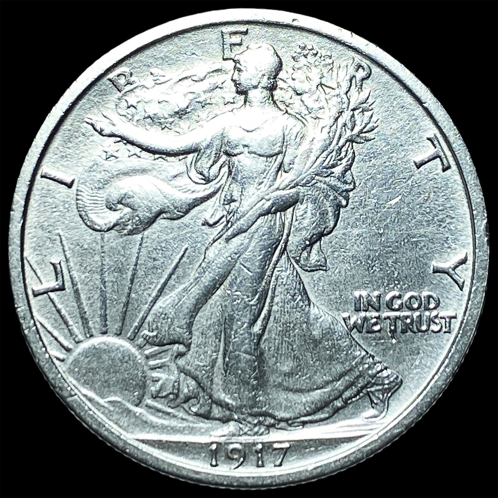 1917 Walking Liberty Half Dollar CHOICE AU (1 of 2)